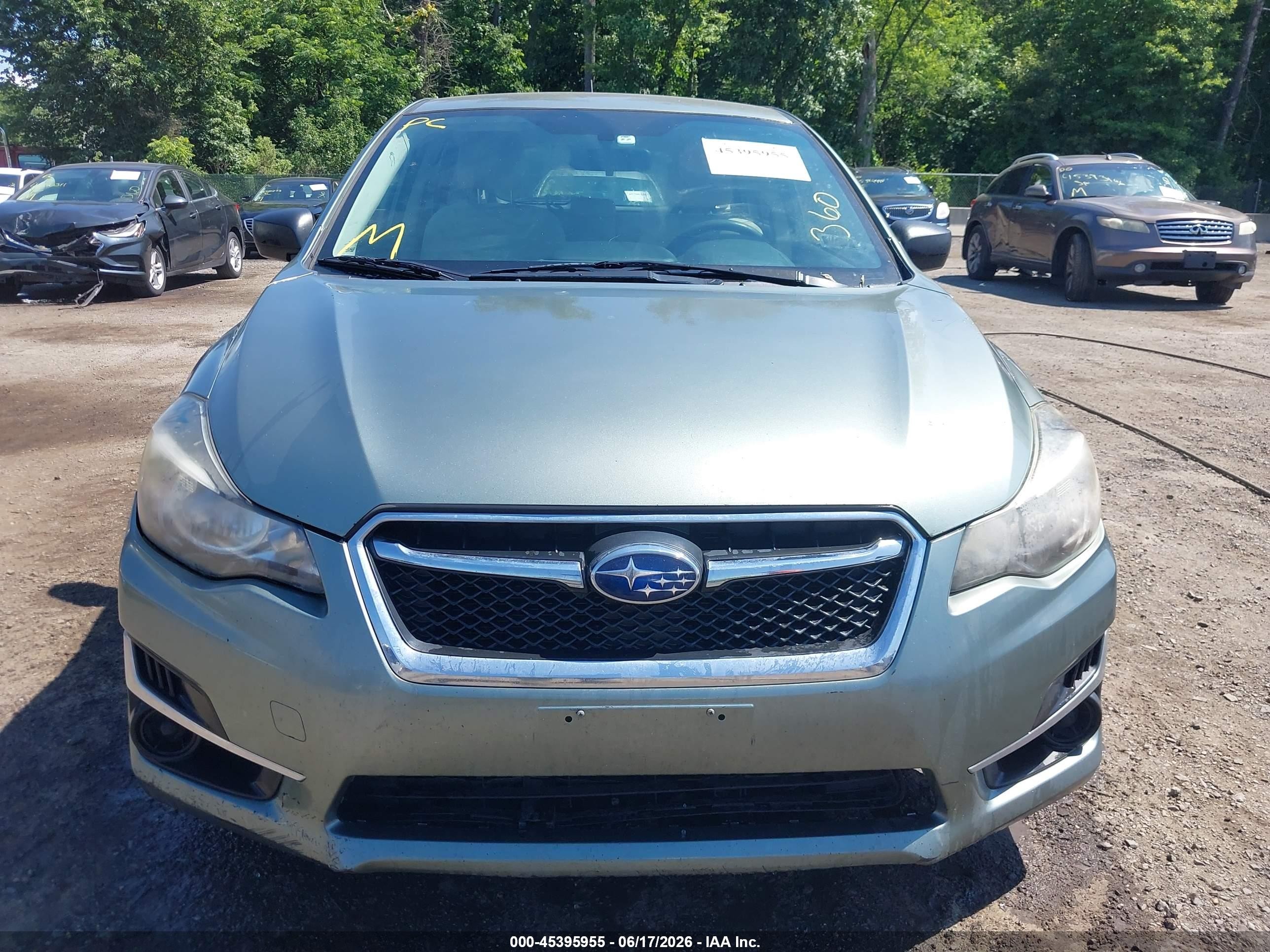 2015 Subaru Impreza 2.0i Серый vin: JF1GPAA60FG304955