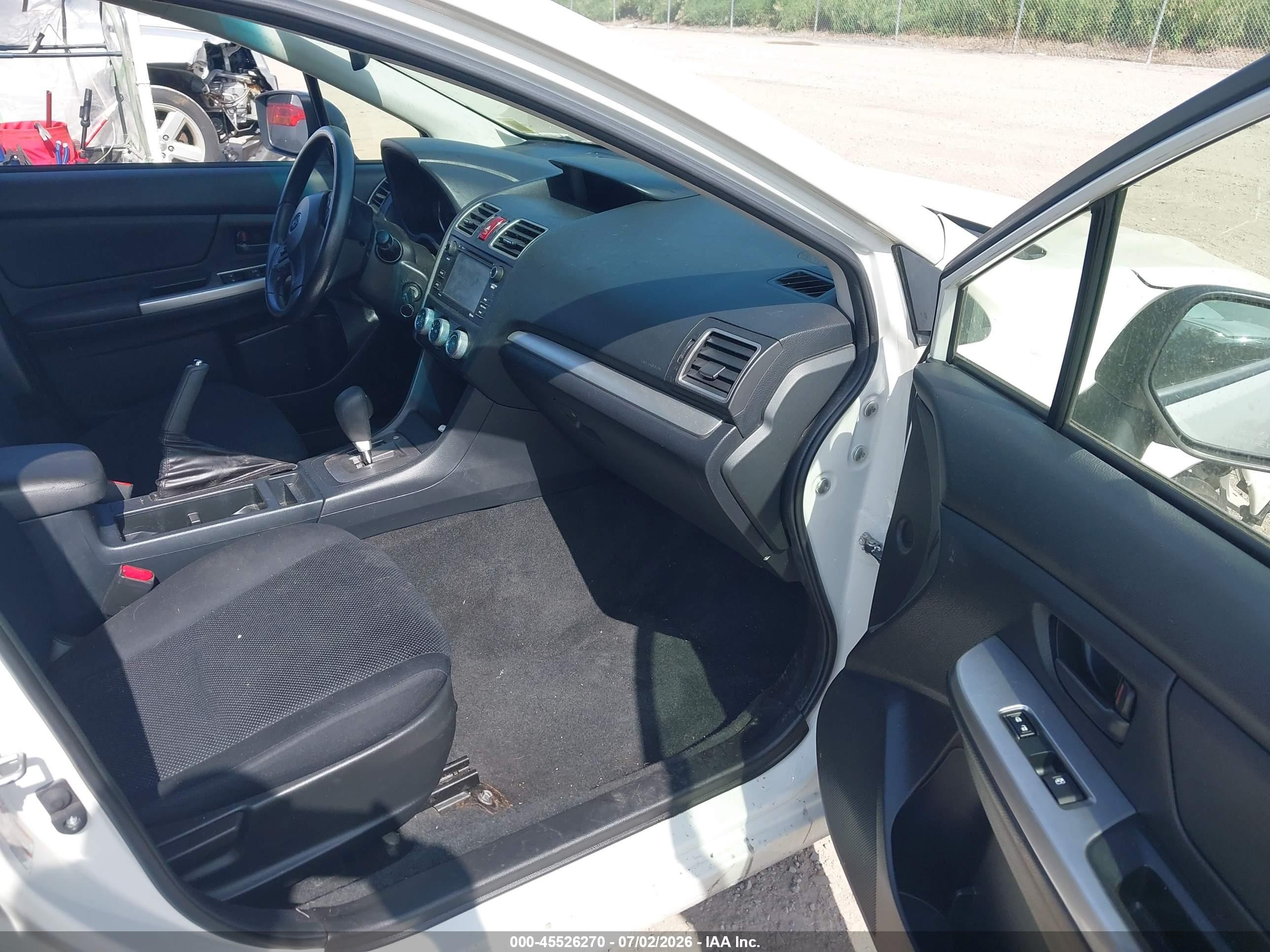 2015 Subaru Impreza 2.0i White vin: JF1GPAA60FH268954