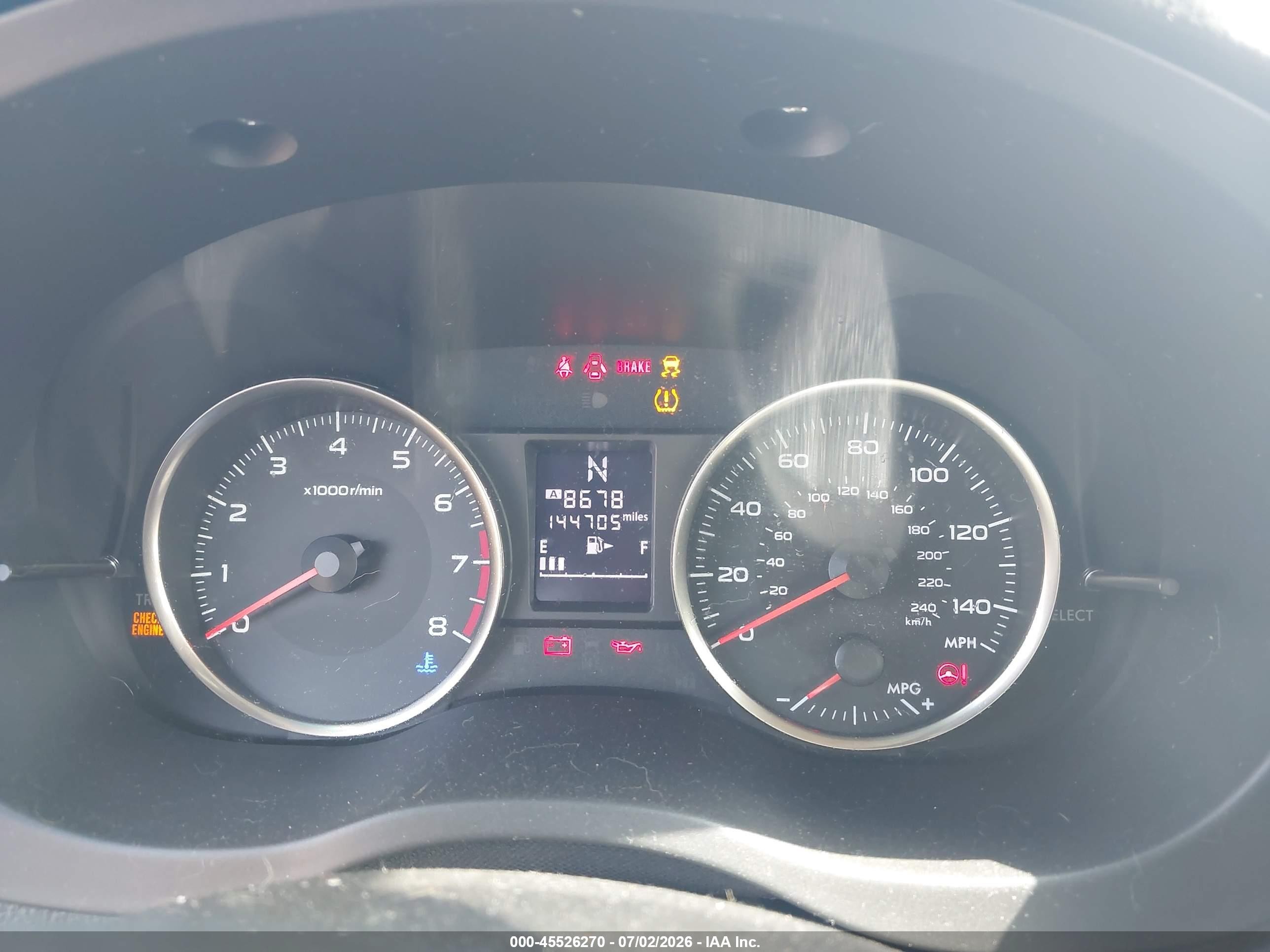 2015 Subaru Impreza 2.0i White vin: JF1GPAA60FH268954