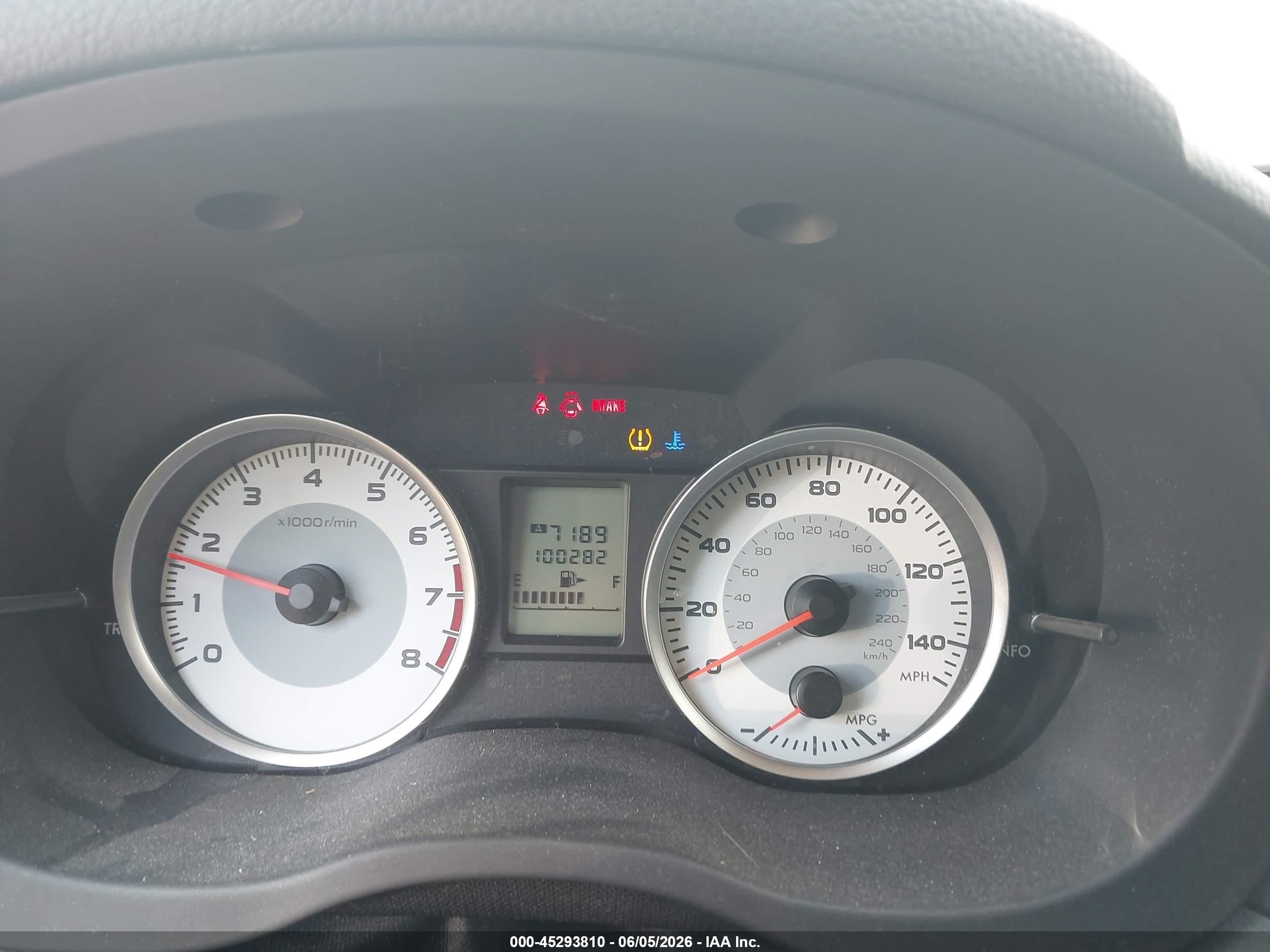 2012 Subaru Impreza 2.0i Blue vin: JF1GPAA61CG206268