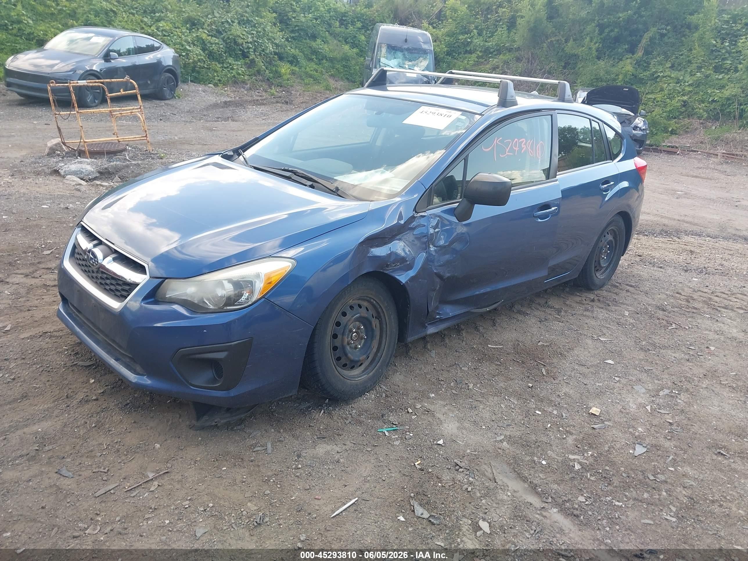 2012 Subaru Impreza 2.0i Blue vin: JF1GPAA61CG206268