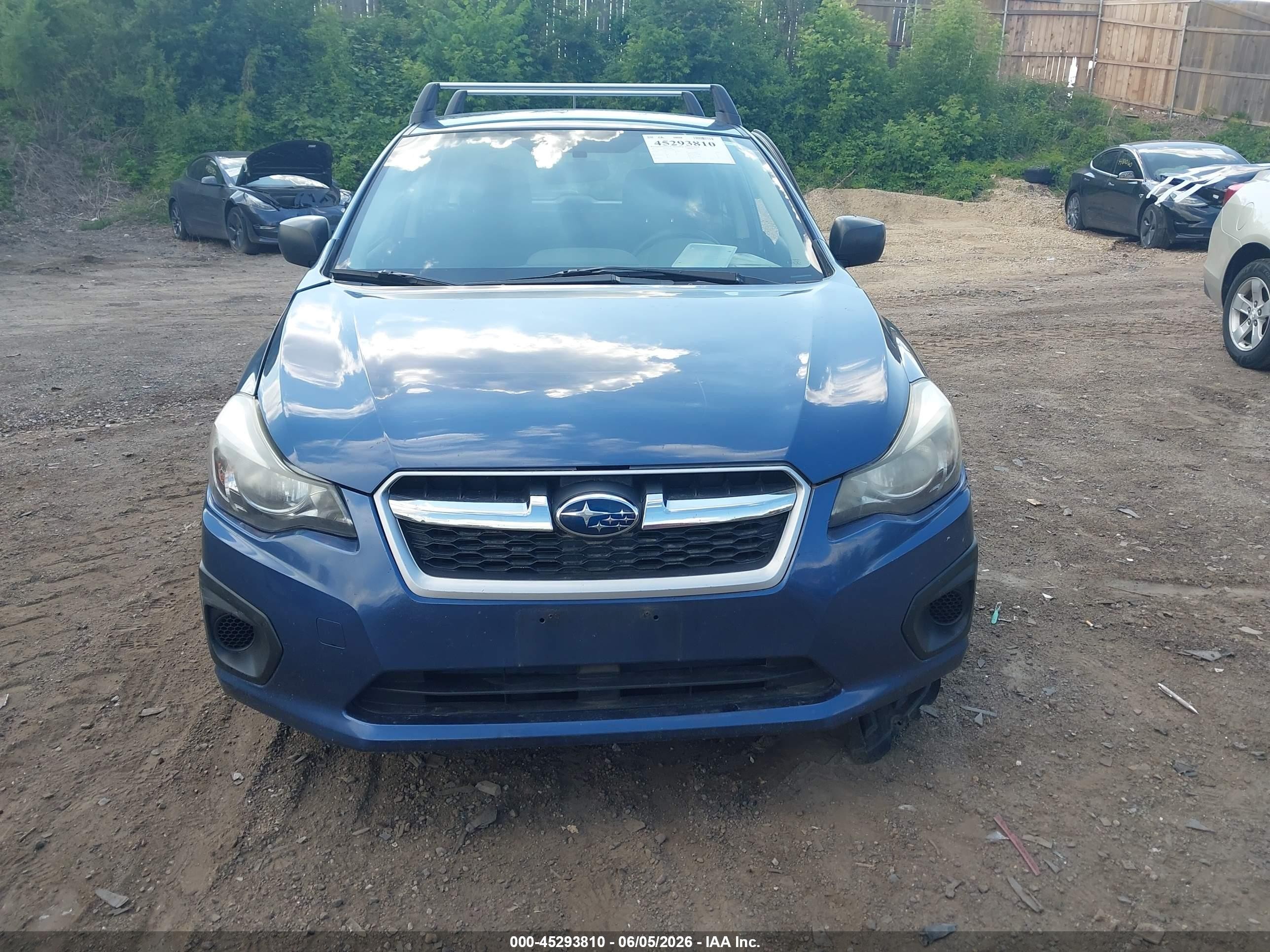 2012 Subaru Impreza 2.0i Blue vin: JF1GPAA61CG206268