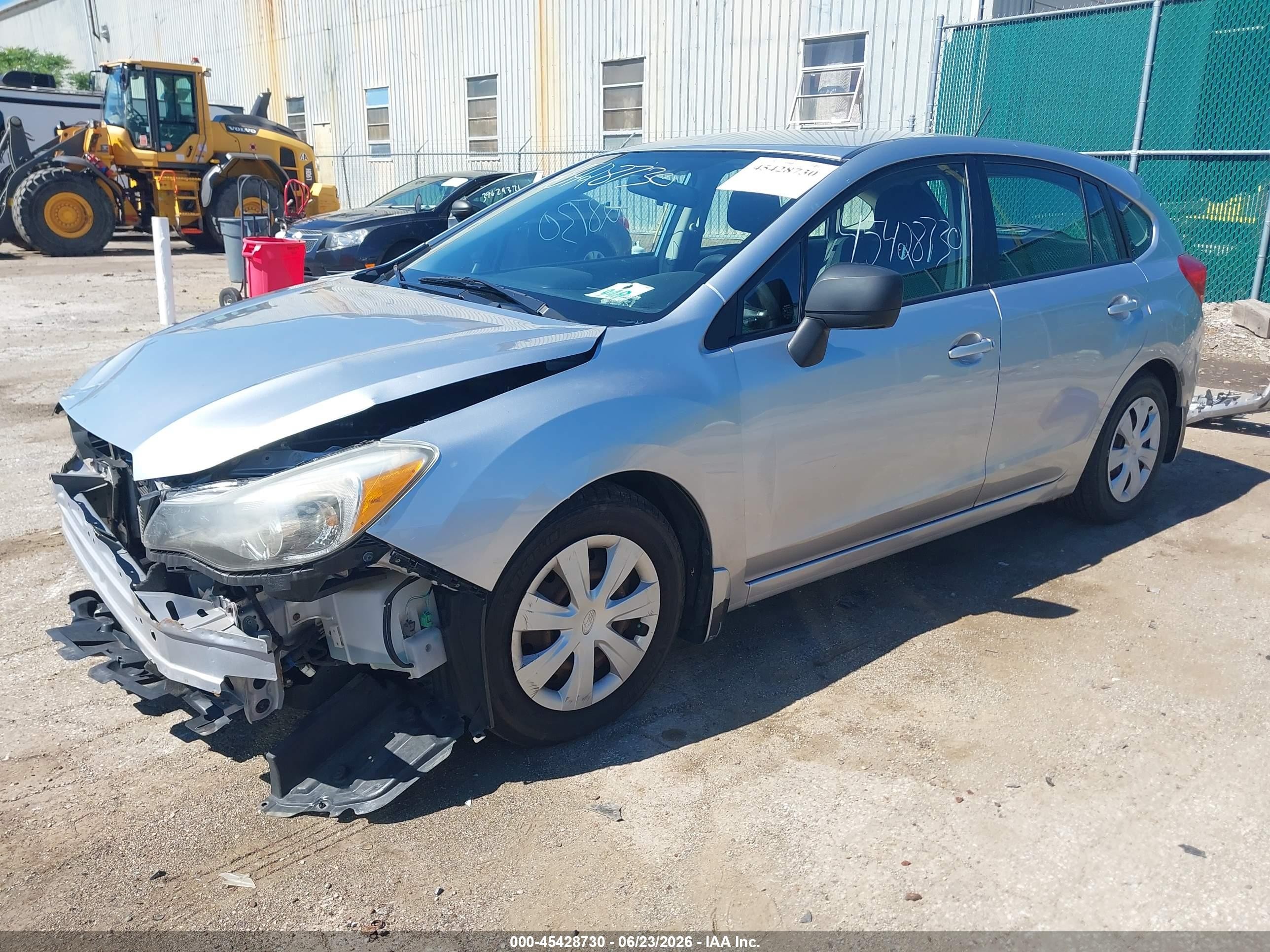2012 Subaru Impreza 2.0i Silver vin: JF1GPAA61CH204014