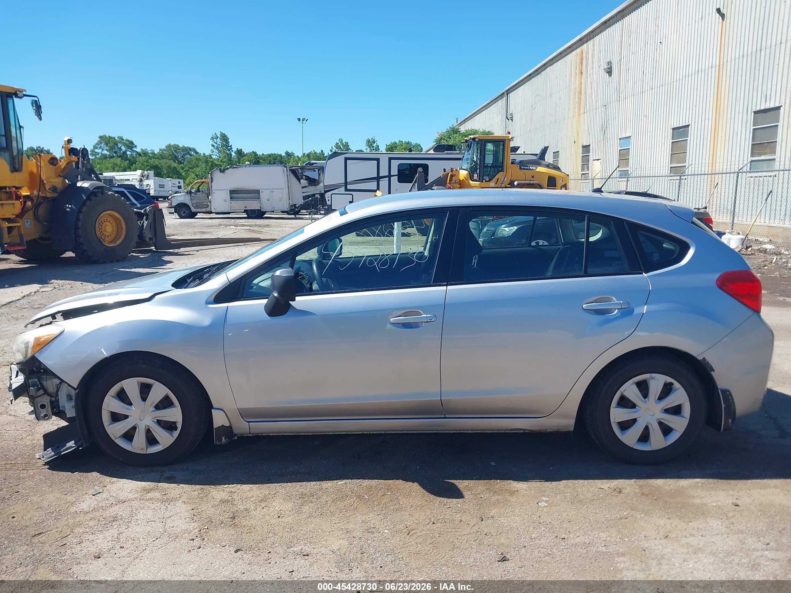 2012 Subaru Impreza 2.0i Silver vin: JF1GPAA61CH204014