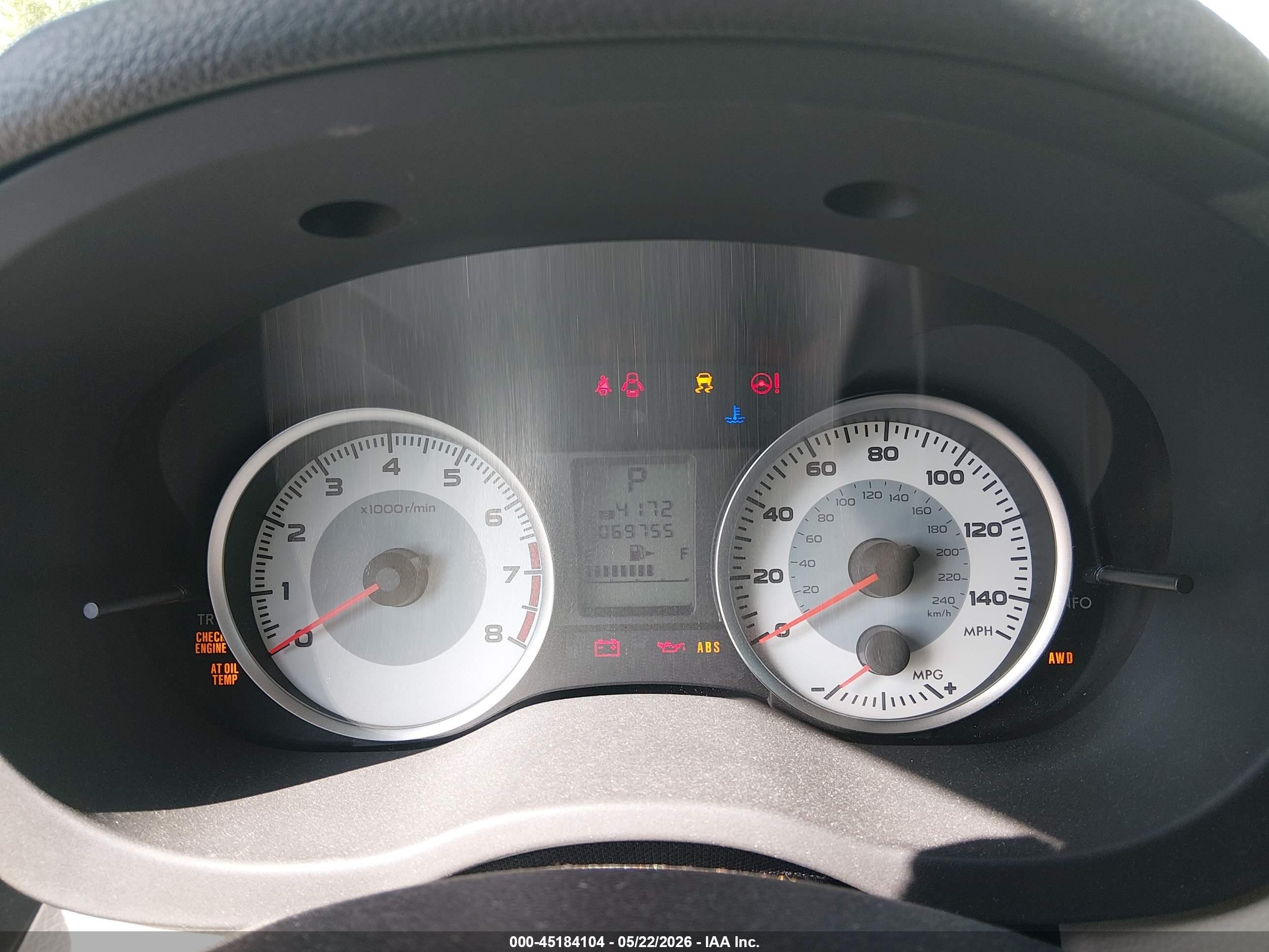 2012 Subaru Impreza 2.0i White vin: JF1GPAA61CH205700