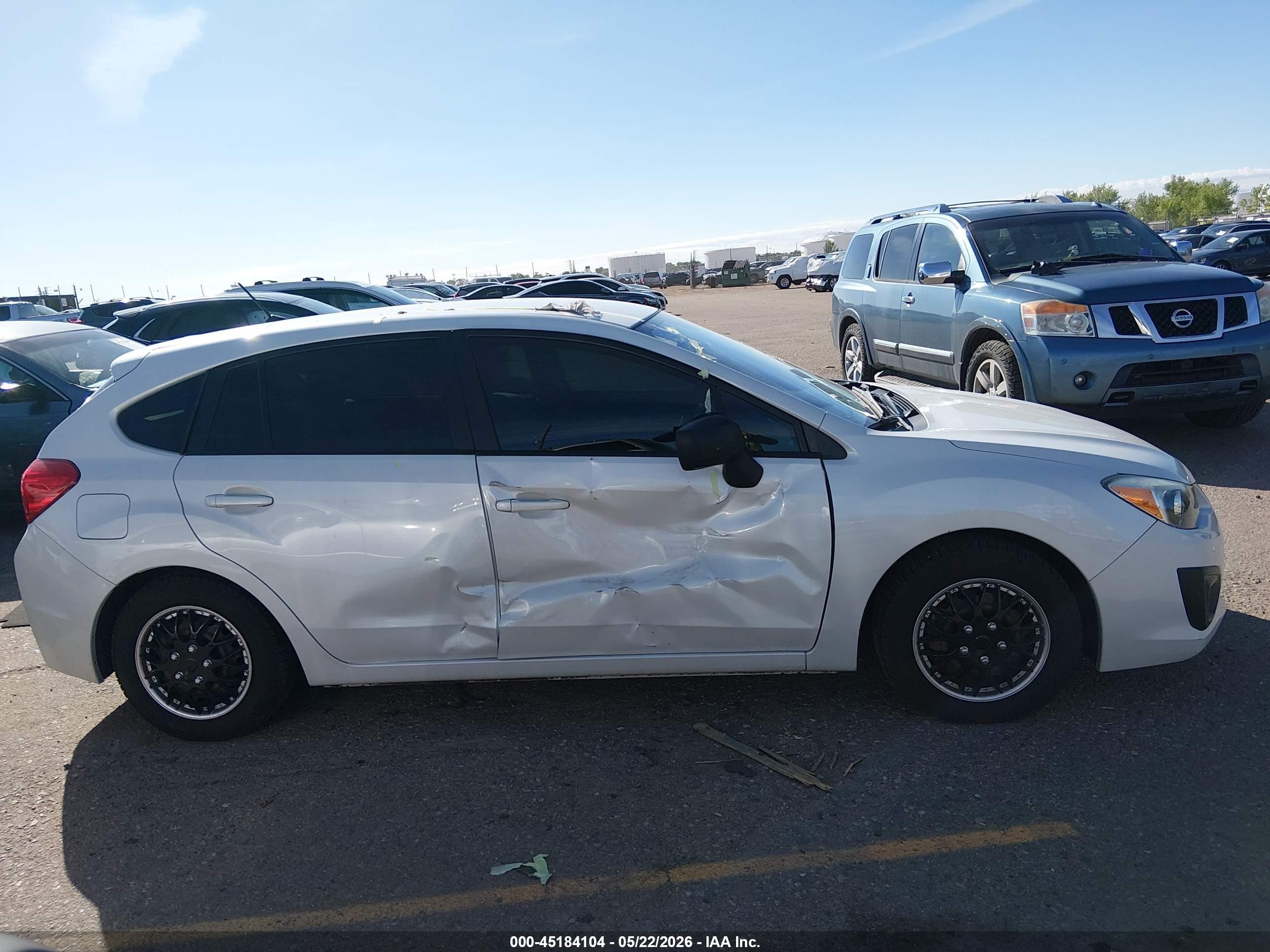 2012 Subaru Impreza 2.0i White vin: JF1GPAA61CH205700