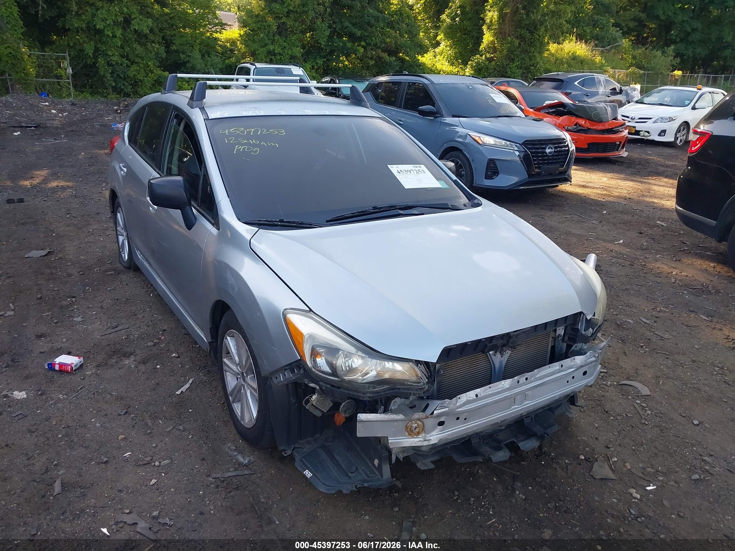 2012 Subaru Impreza 2.0i Gray vin: JF1GPAA61CH207849