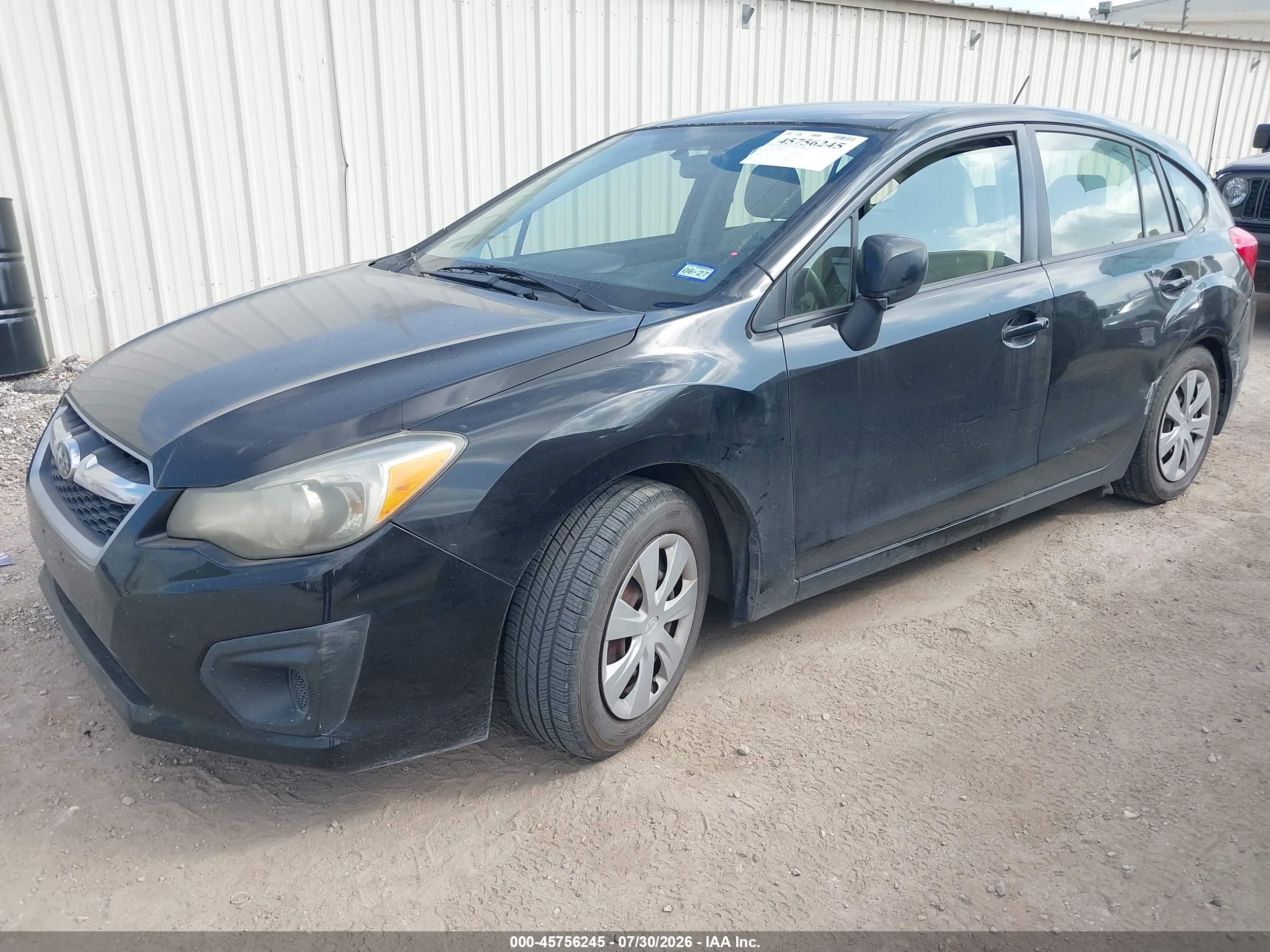 2013 Subaru Impreza 2.0i Black vin: JF1GPAA61DH804159