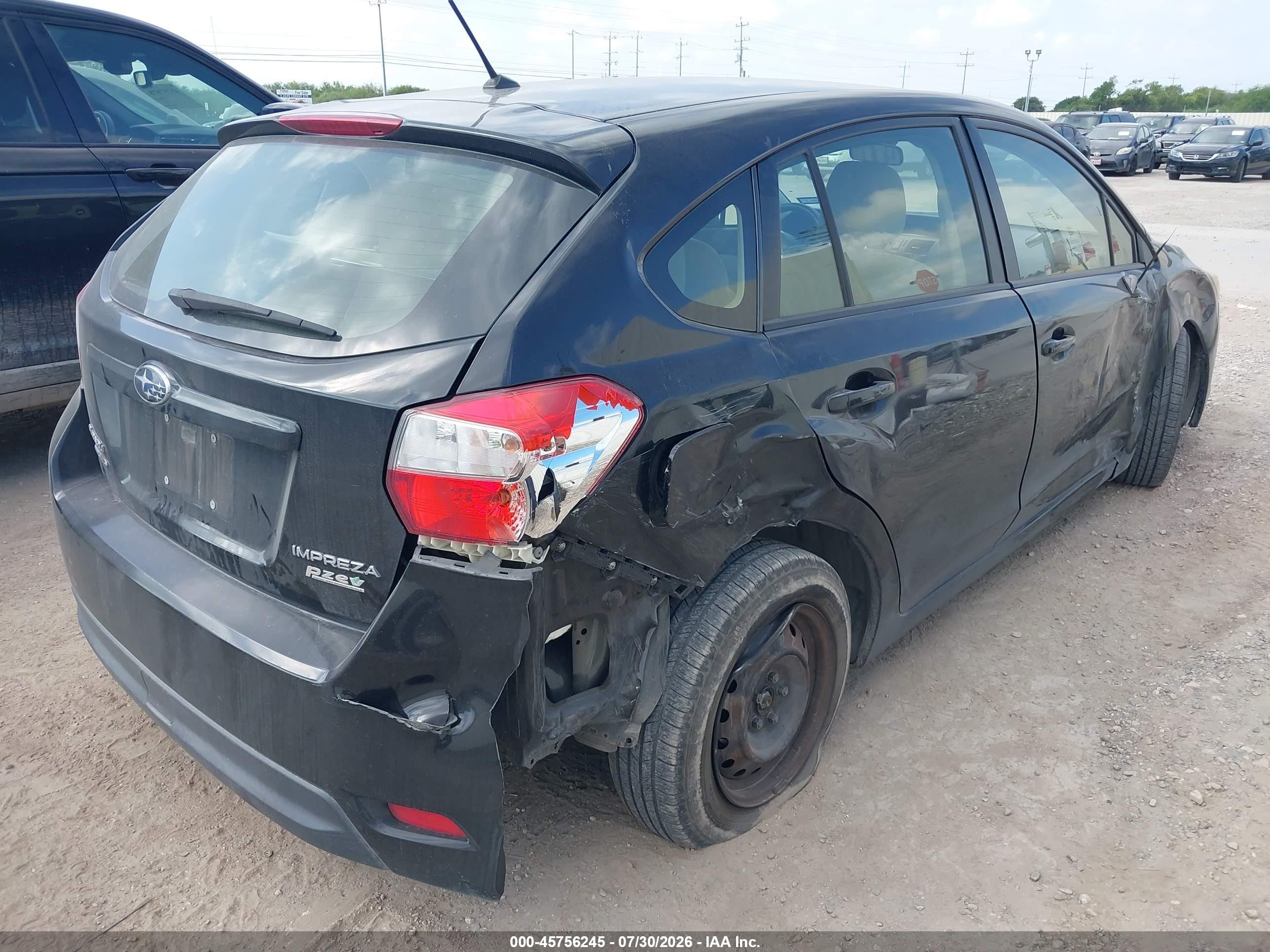 2013 Subaru Impreza 2.0i Black vin: JF1GPAA61DH804159