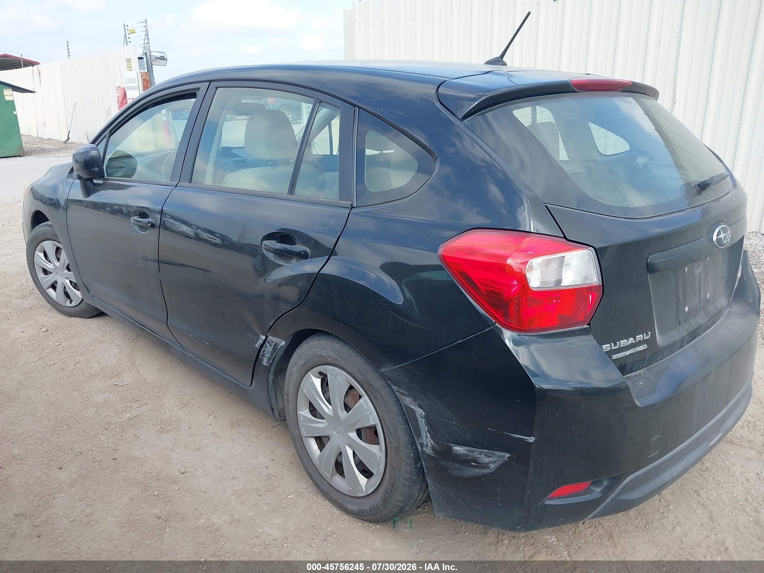 2013 Subaru Impreza 2.0i Black vin: JF1GPAA61DH804159