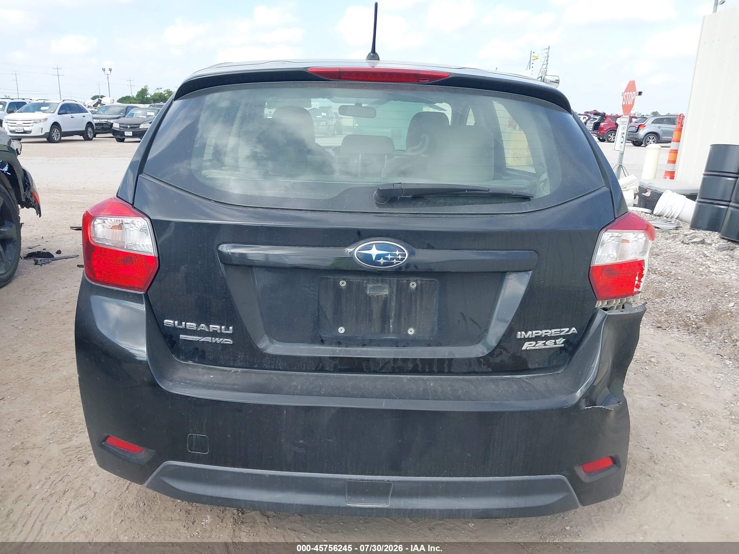 2013 Subaru Impreza 2.0i Black vin: JF1GPAA61DH804159