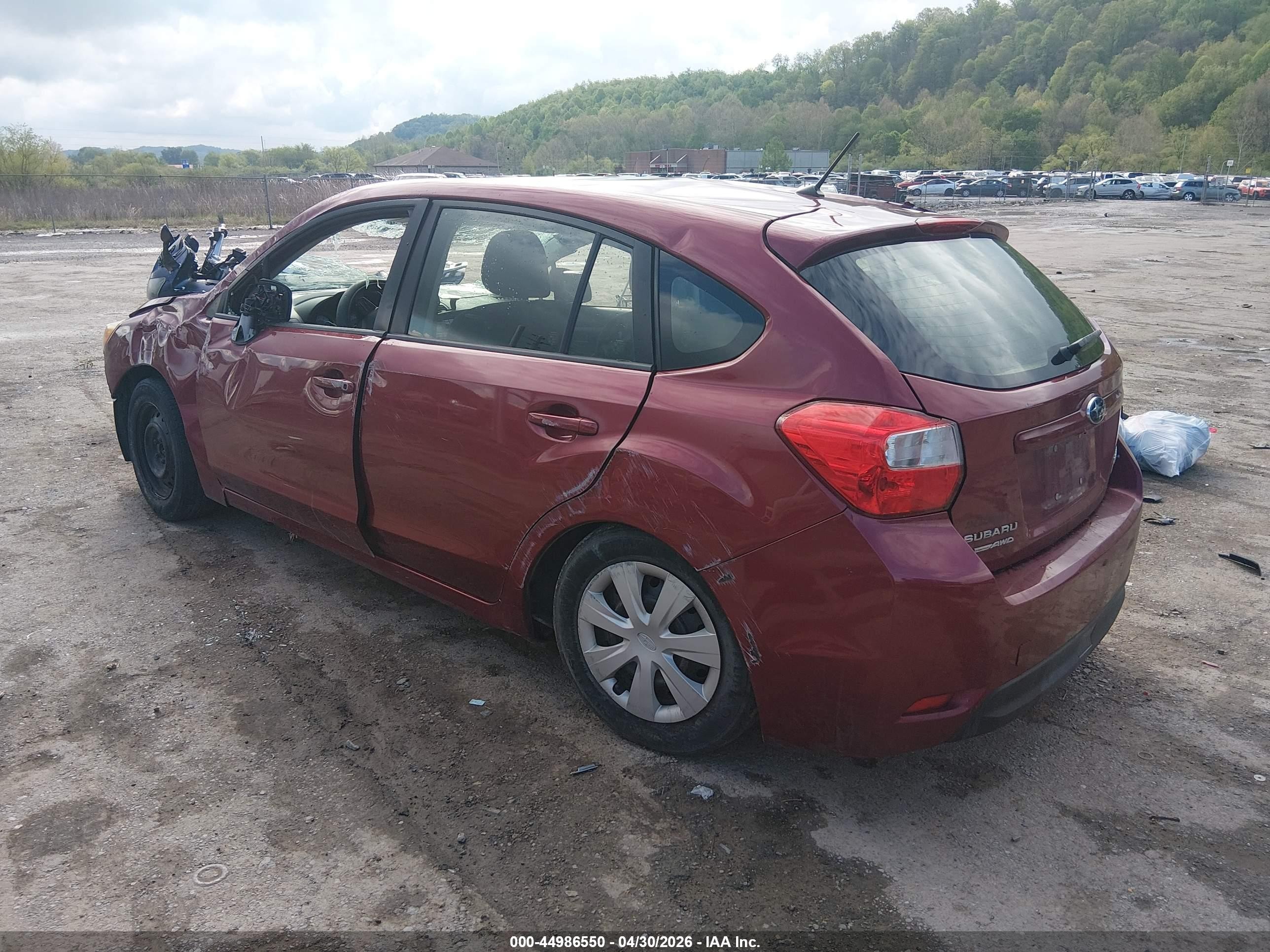 2013 Subaru Impreza Wagon 2.0i Maroon vin: JF1GPAA61DH805702
