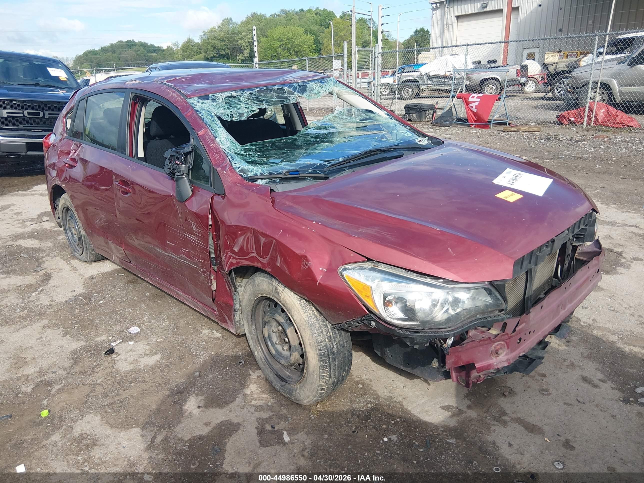 2013 Subaru Impreza Wagon 2.0i Maroon vin: JF1GPAA61DH805702