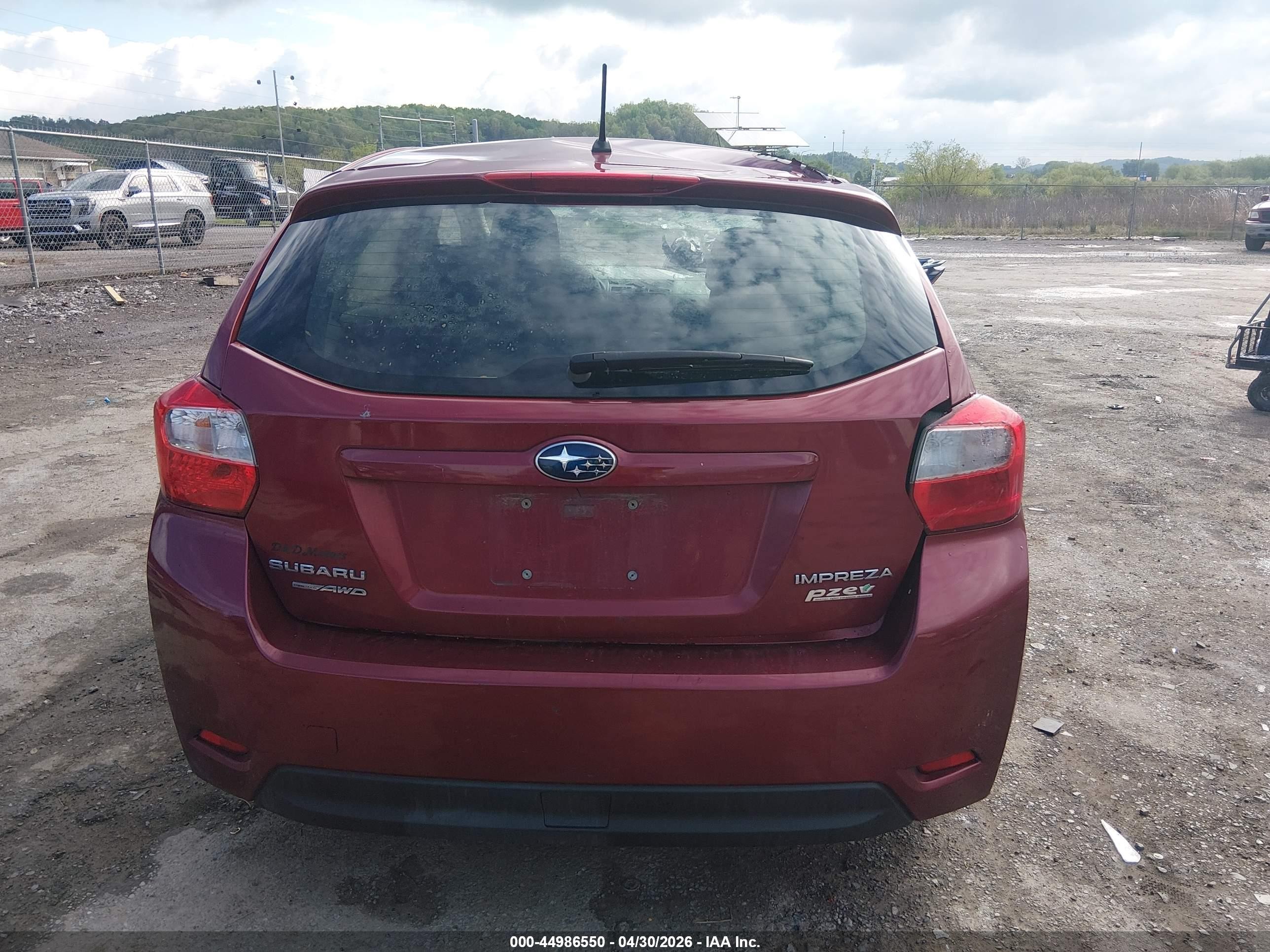 2013 Subaru Impreza Wagon 2.0i Maroon vin: JF1GPAA61DH805702