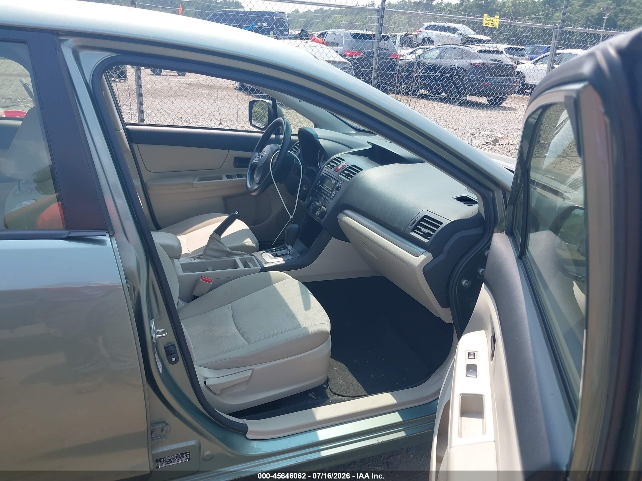 2014 Subaru Impreza 2.0i Turquoise vin: JF1GPAA61E8231183
