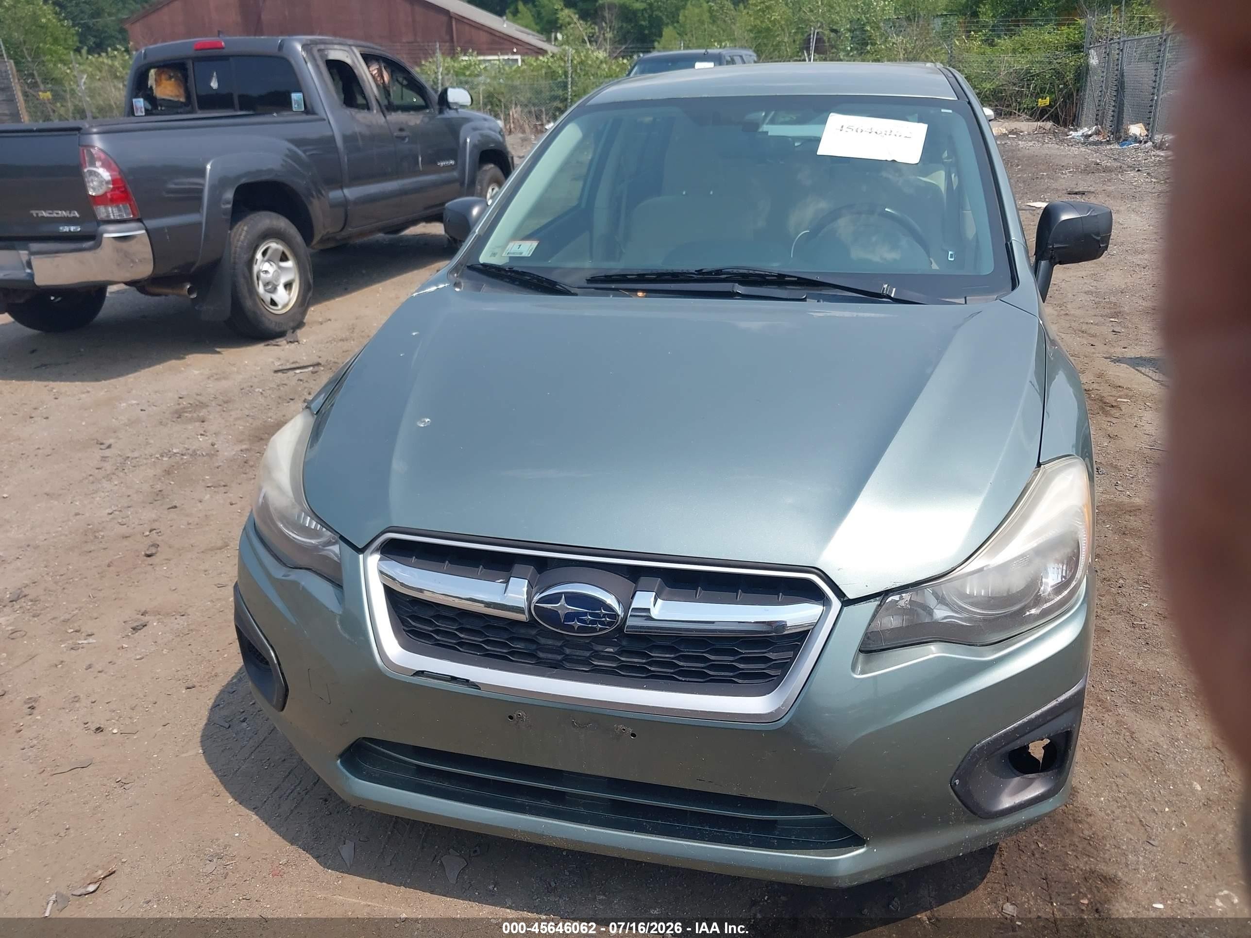 2014 Subaru Impreza 2.0i Turquoise vin: JF1GPAA61E8231183