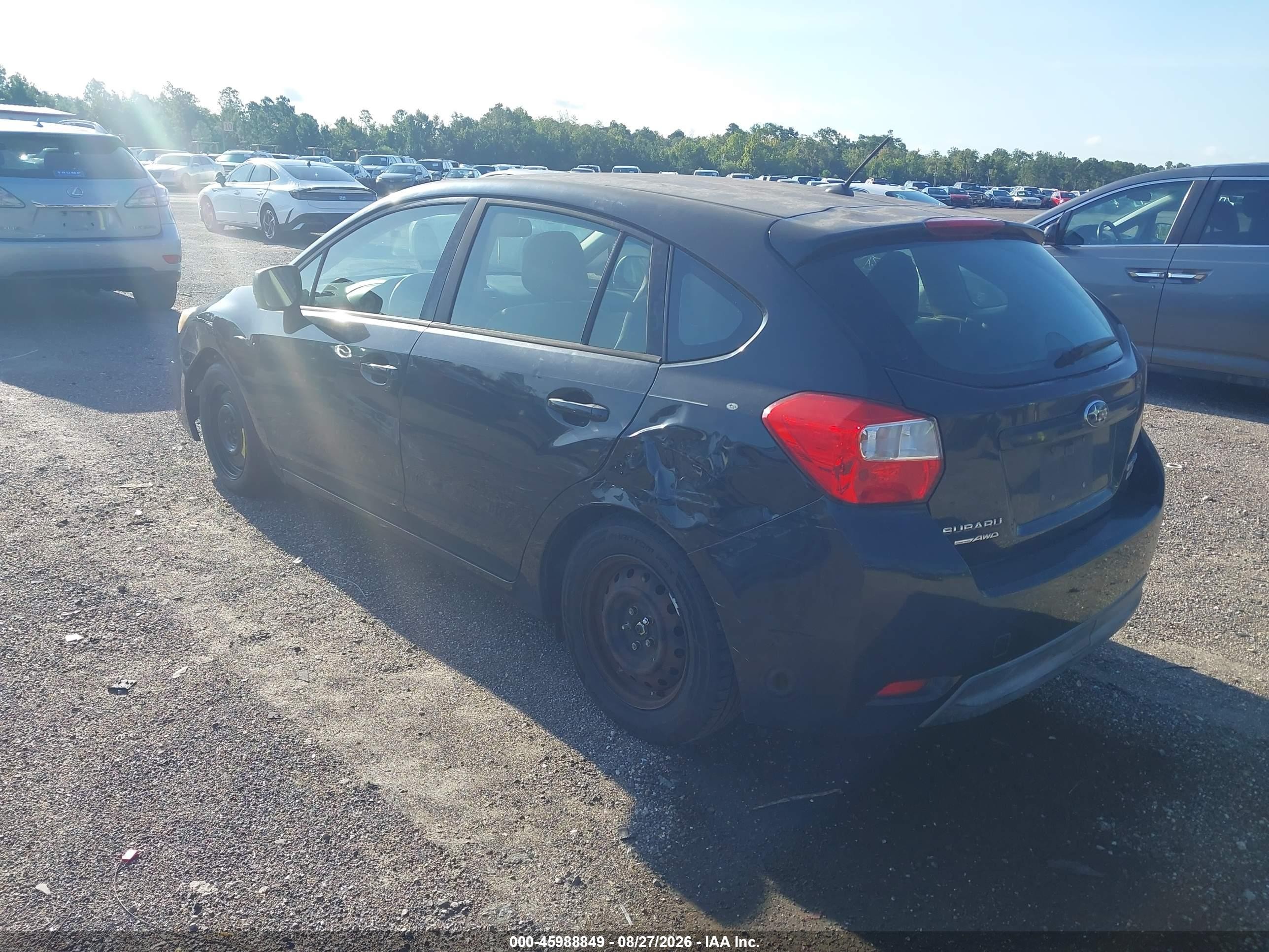 2014 Subaru Impreza 2.0i Black vin: JF1GPAA61E8260179