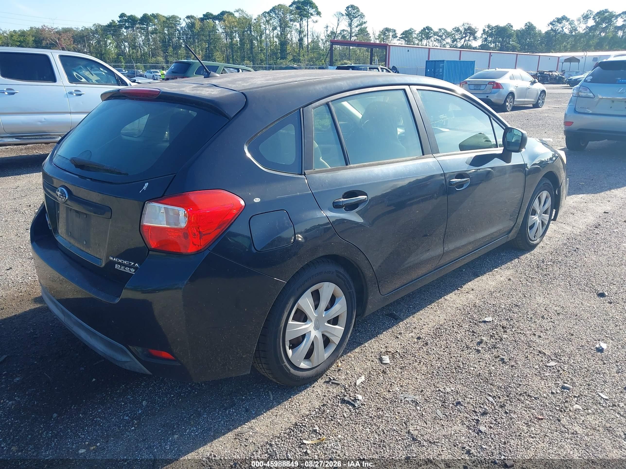 2014 Subaru Impreza 2.0i Black vin: JF1GPAA61E8260179