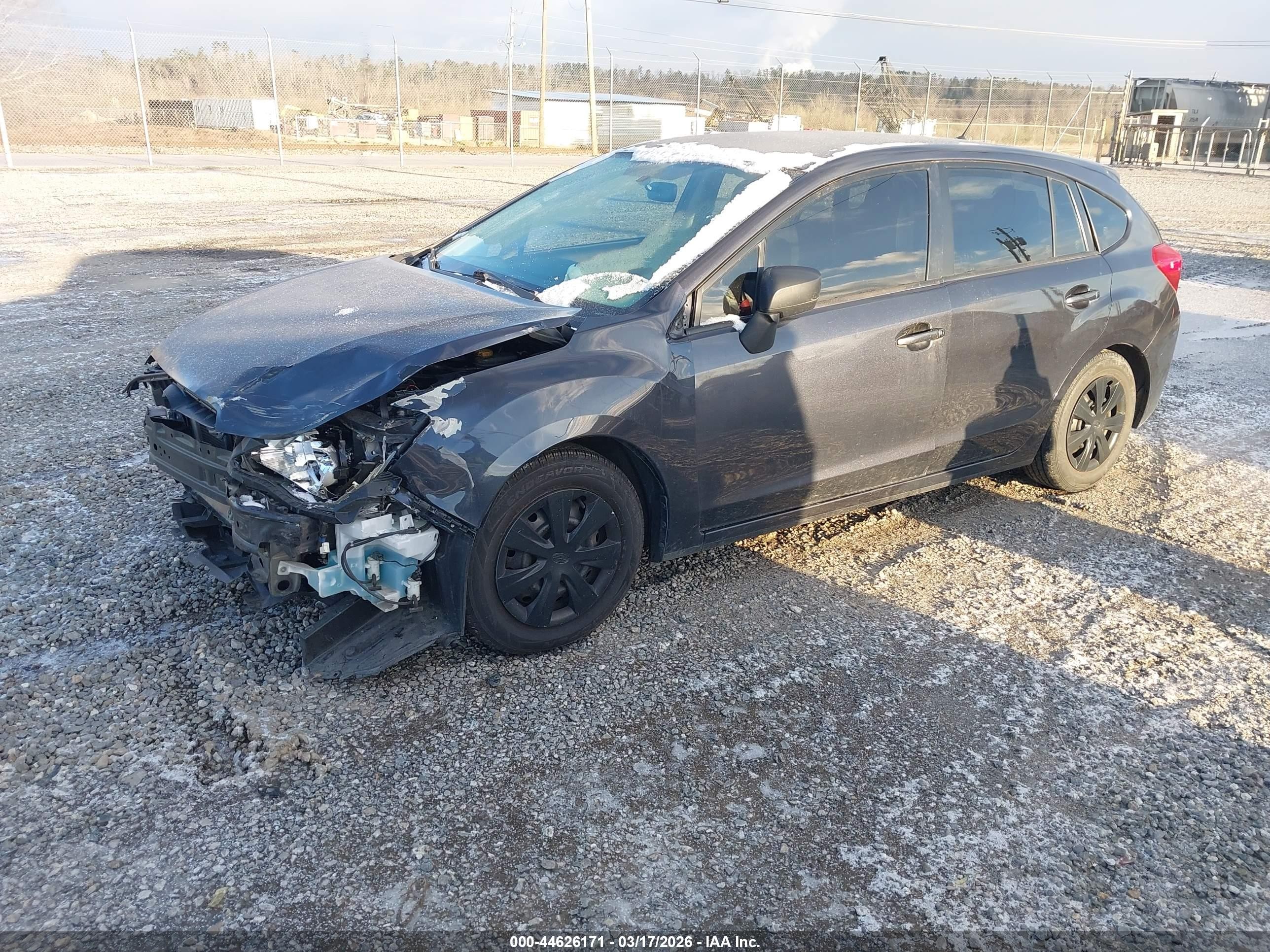 2015 Subaru Impreza 2.0i Gray vin: JF1GPAA61F9201547