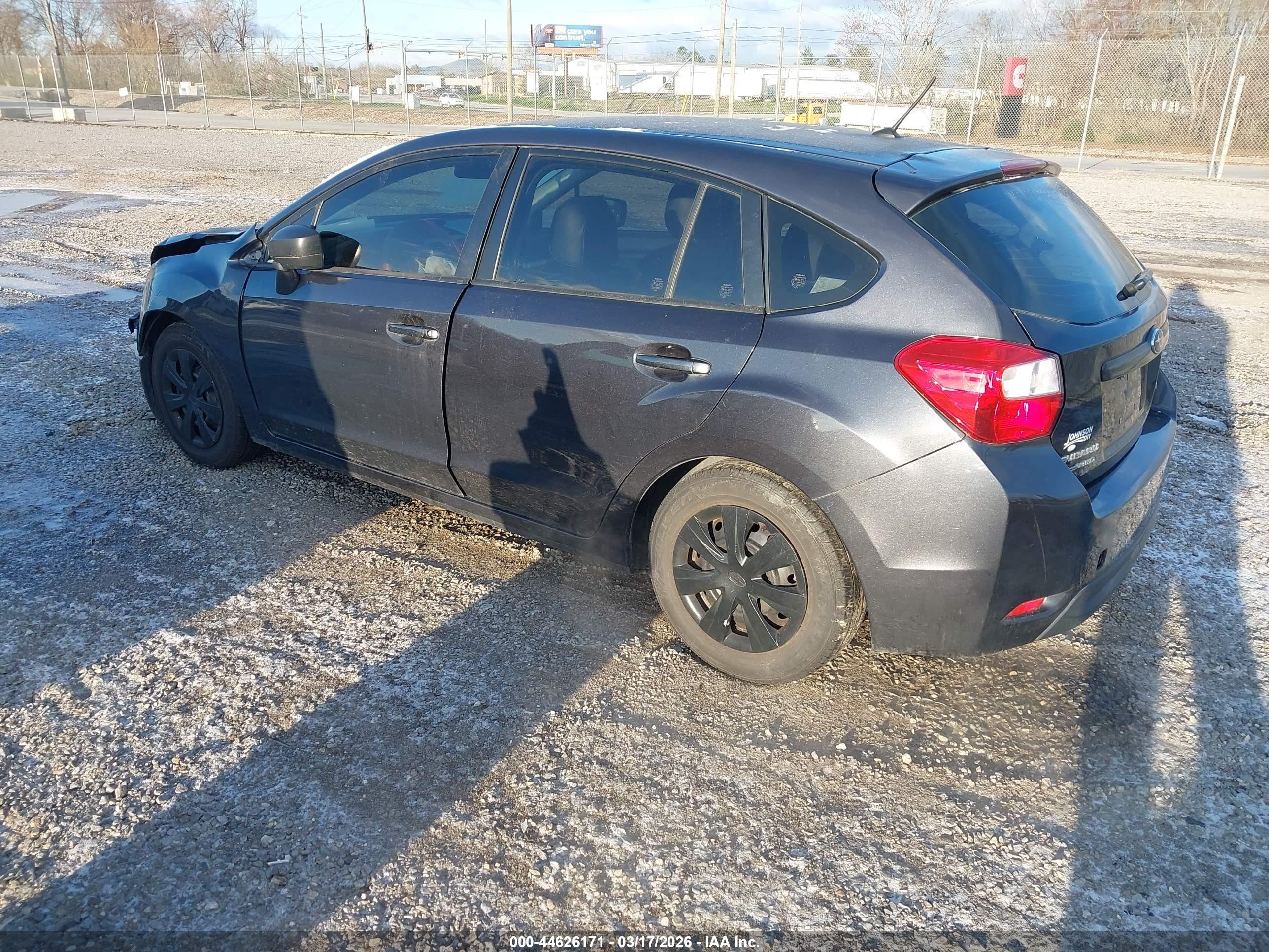 2015 Subaru Impreza 2.0i Gray vin: JF1GPAA61F9201547