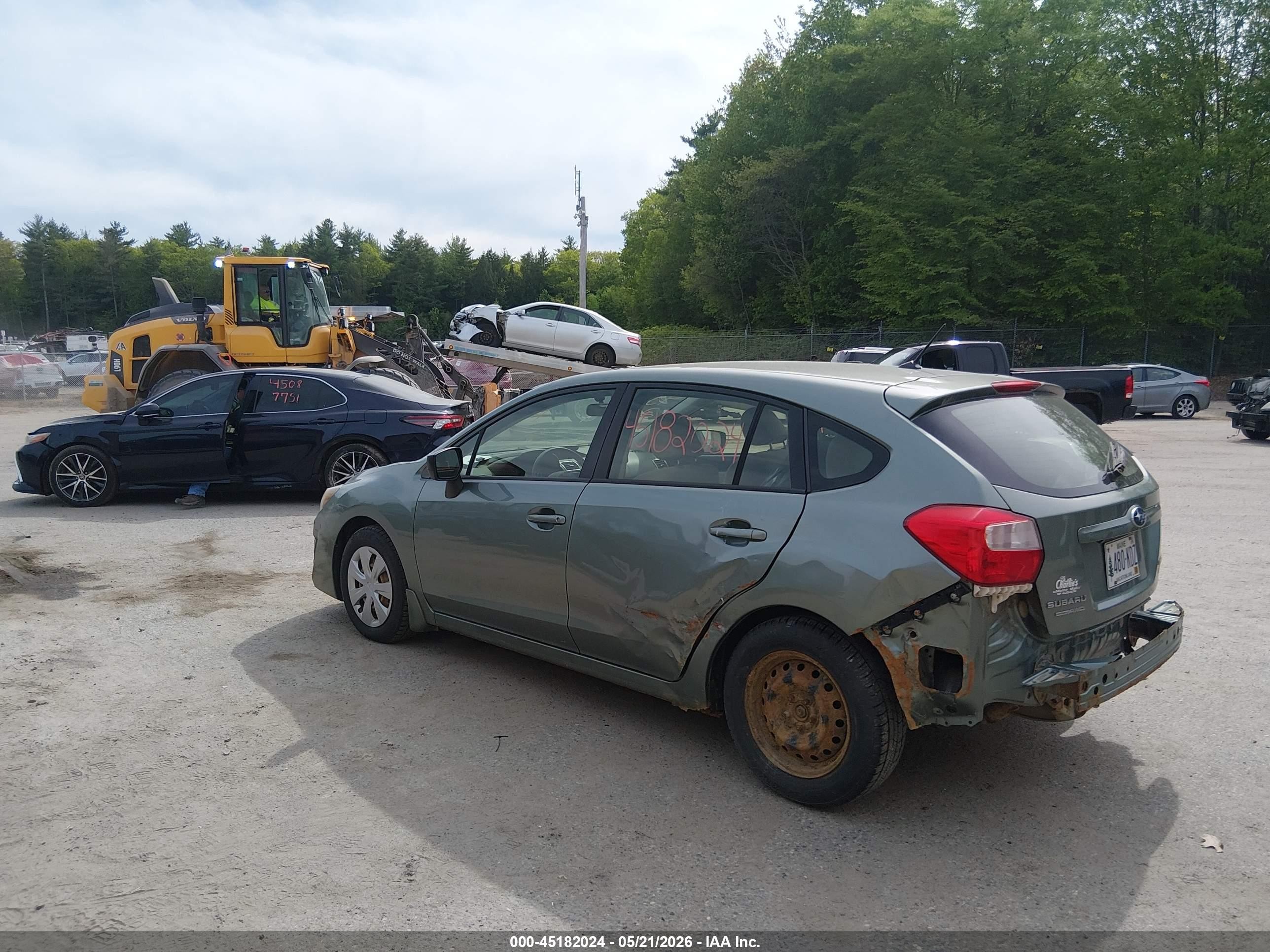 2015 Subaru Impreza 2.0i Green vin: JF1GPAA61FH261656