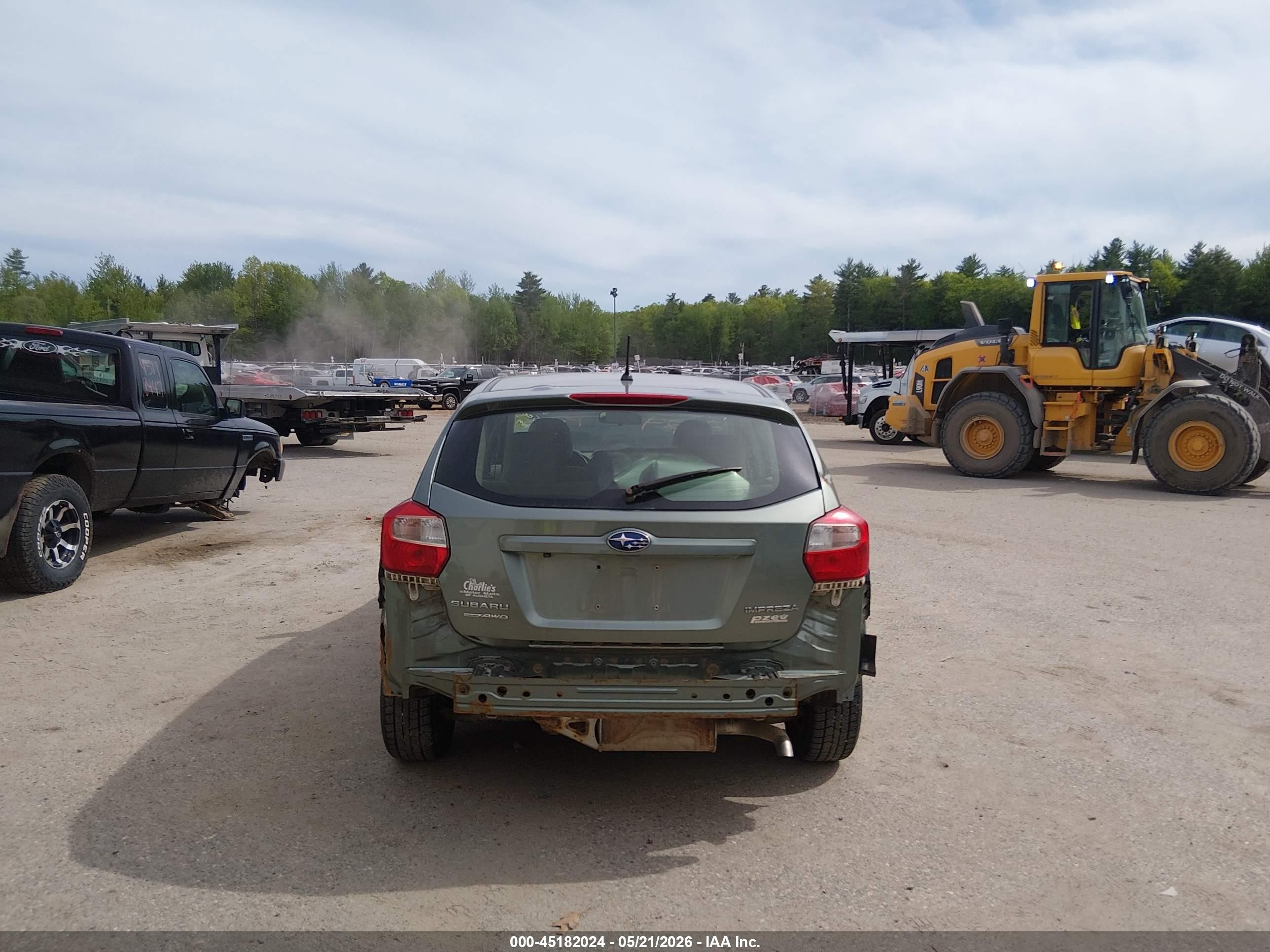2015 Subaru Impreza 2.0i Green vin: JF1GPAA61FH261656
