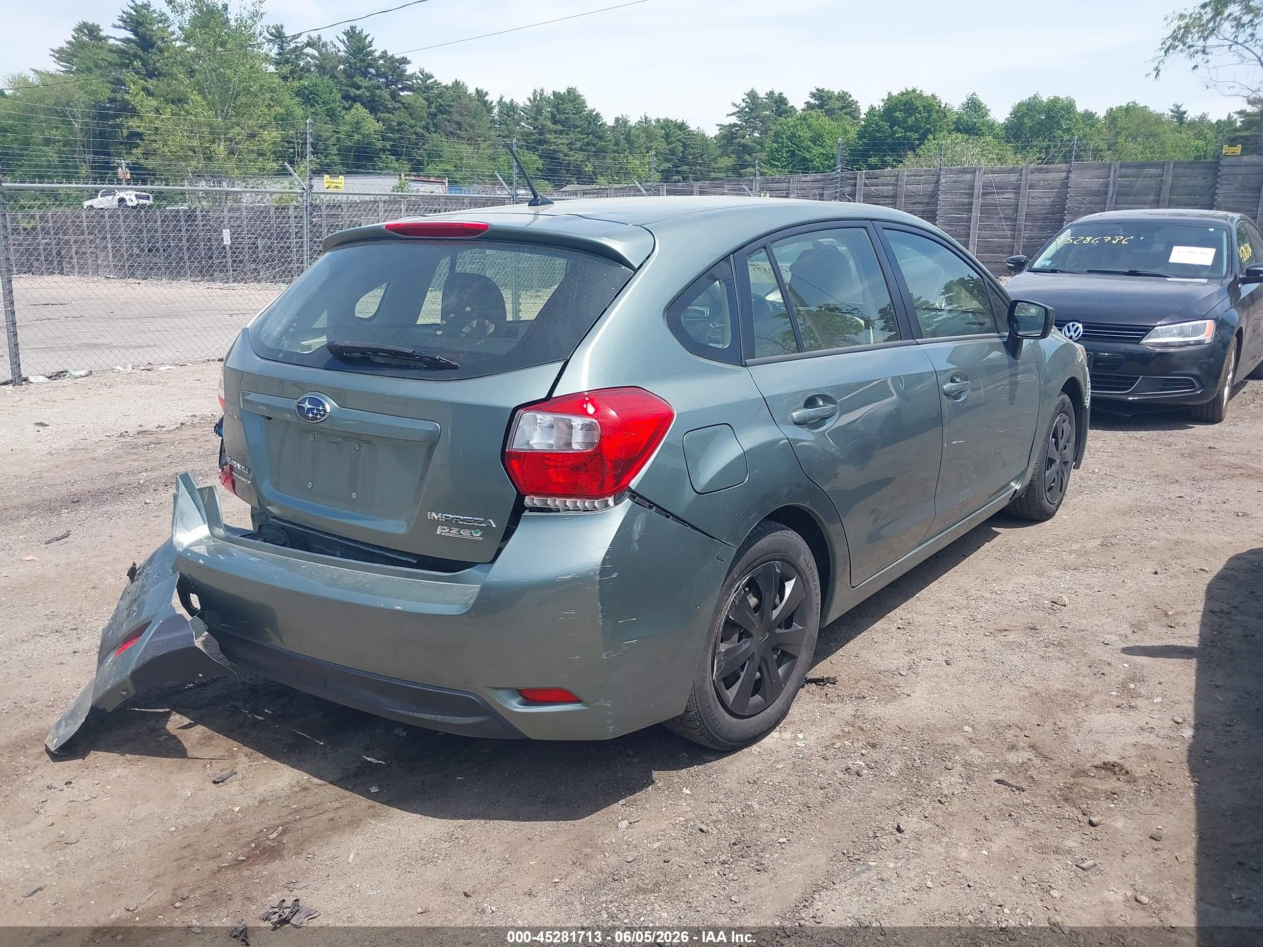 2016 Subaru Impreza 2.0i Green vin: JF1GPAA61GH287689
