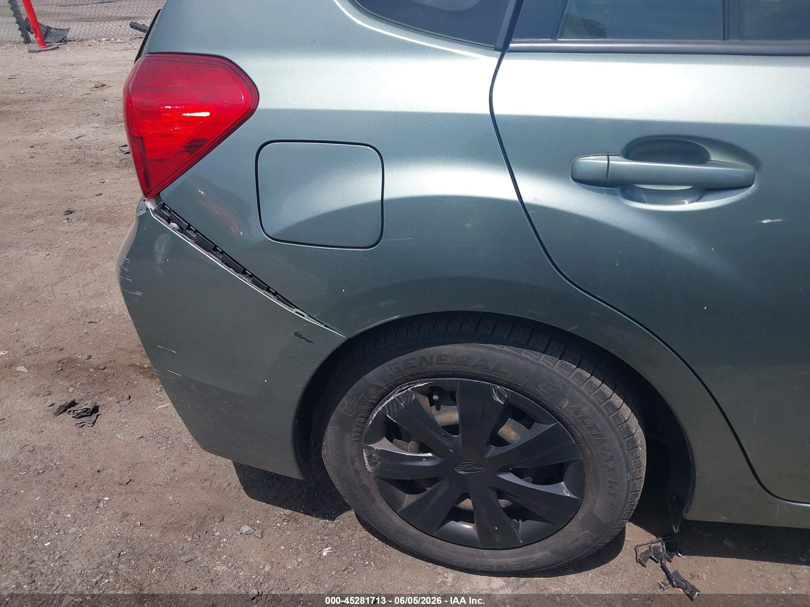 2016 Subaru Impreza 2.0i Green vin: JF1GPAA61GH287689