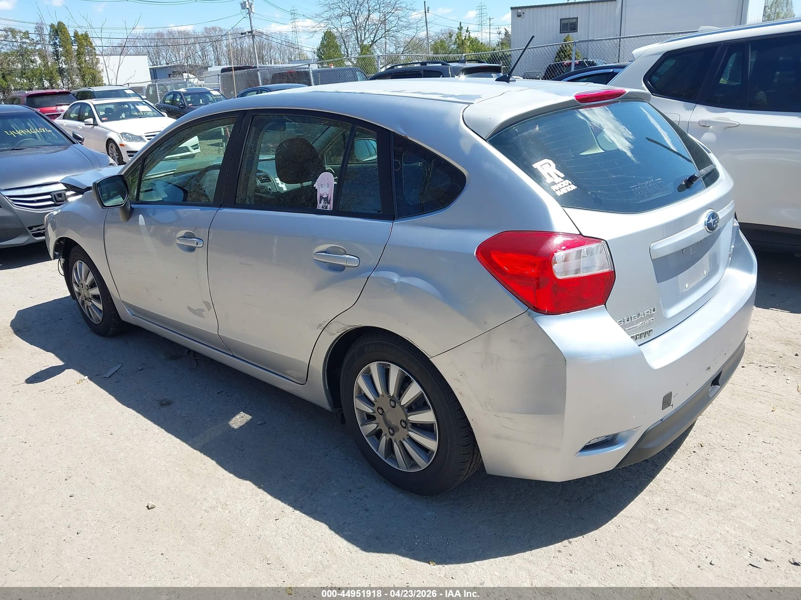 2013 Subaru Impreza Wagon 2.0i Silver vin: JF1GPAA62D2890214