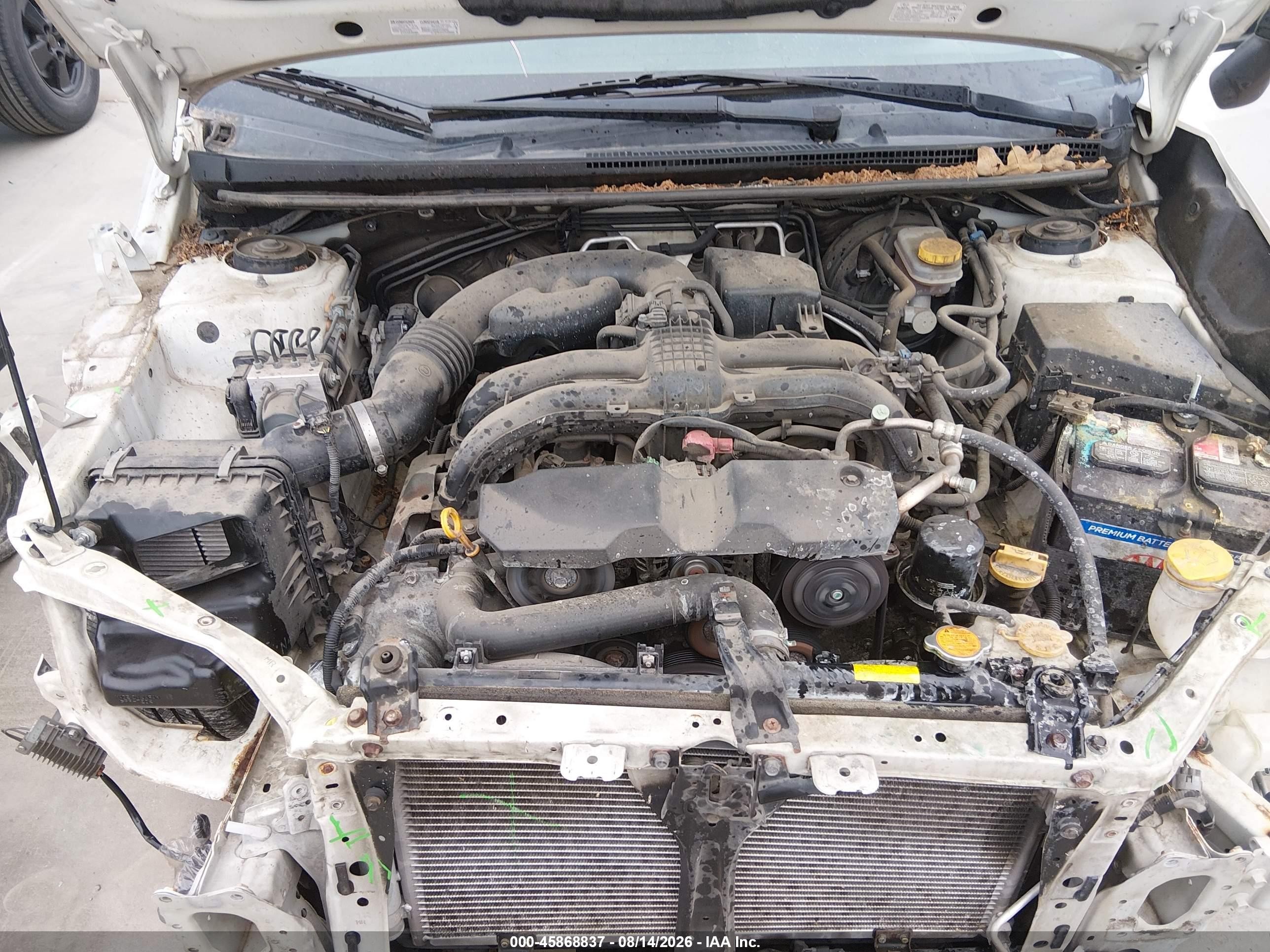 2014 Subaru Impreza 2.0i Белый vin: JF1GPAA62E8282580
