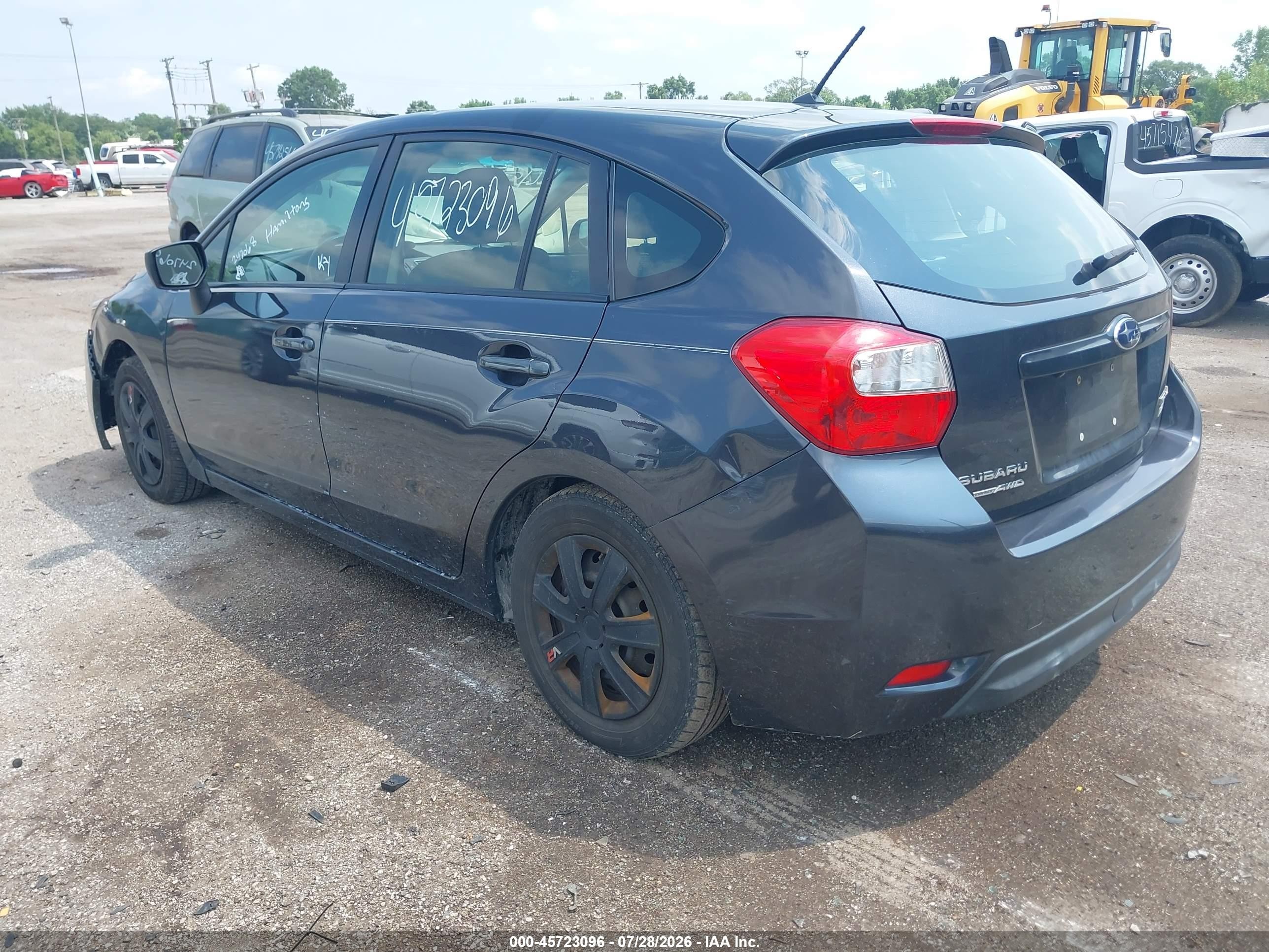 2015 Subaru Impreza 2.0i Gray vin: JF1GPAA62F8247068