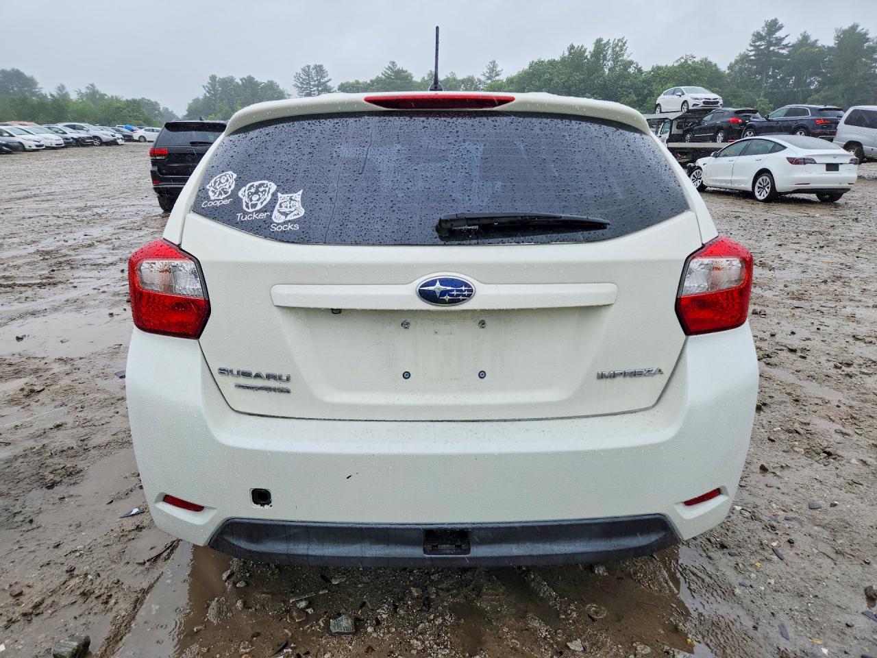 2015 Subaru Impreza White vin: JF1GPAA62F8299431