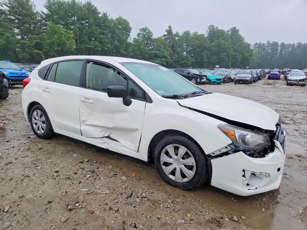2015 Subaru Impreza White vin: JF1GPAA62F8299431
