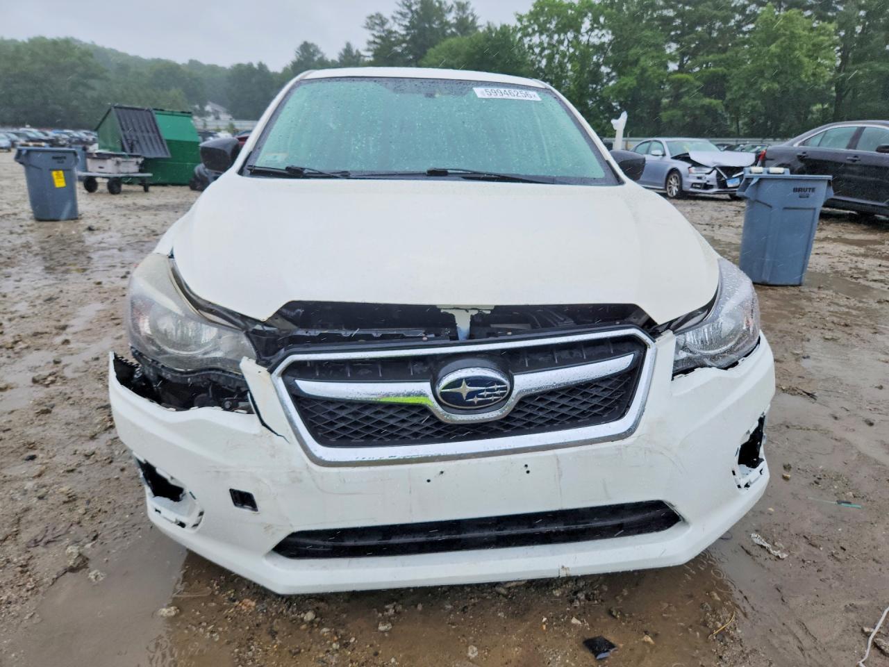 2015 Subaru Impreza White vin: JF1GPAA62F8299431