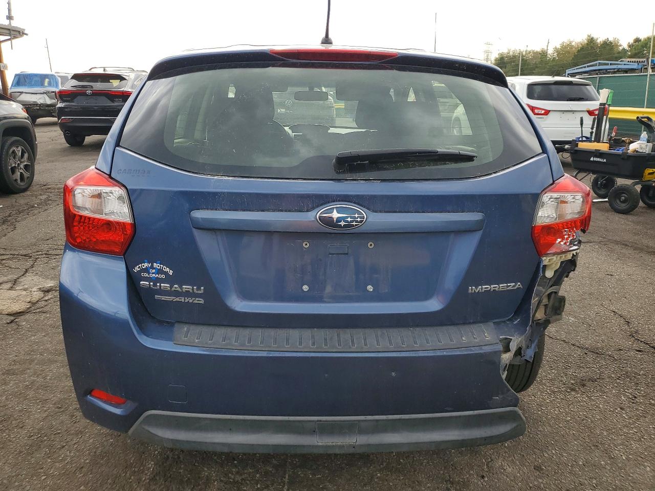 2012 Subaru Impreza Blue vin: JF1GPAA63CG237750