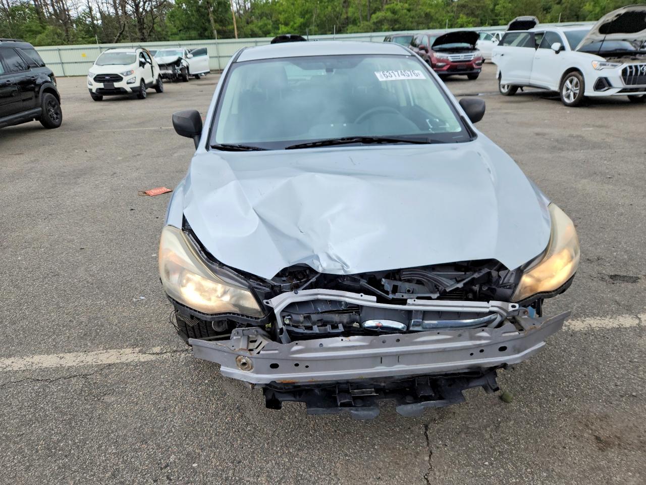 2012 Subaru Impreza Silver vin: JF1GPAA63CH208517