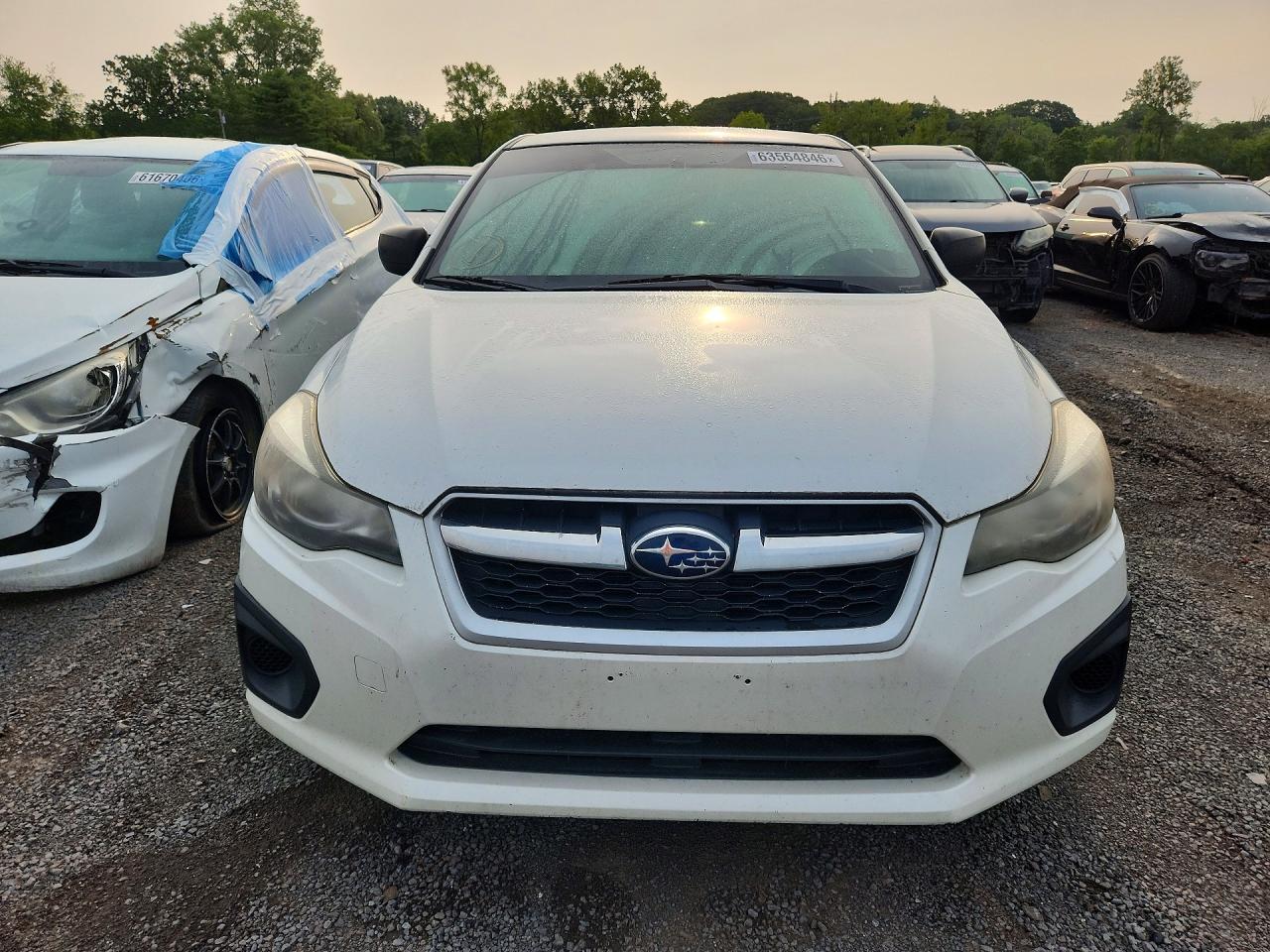 2013 Subaru Impreza White vin: JF1GPAA63DG201901