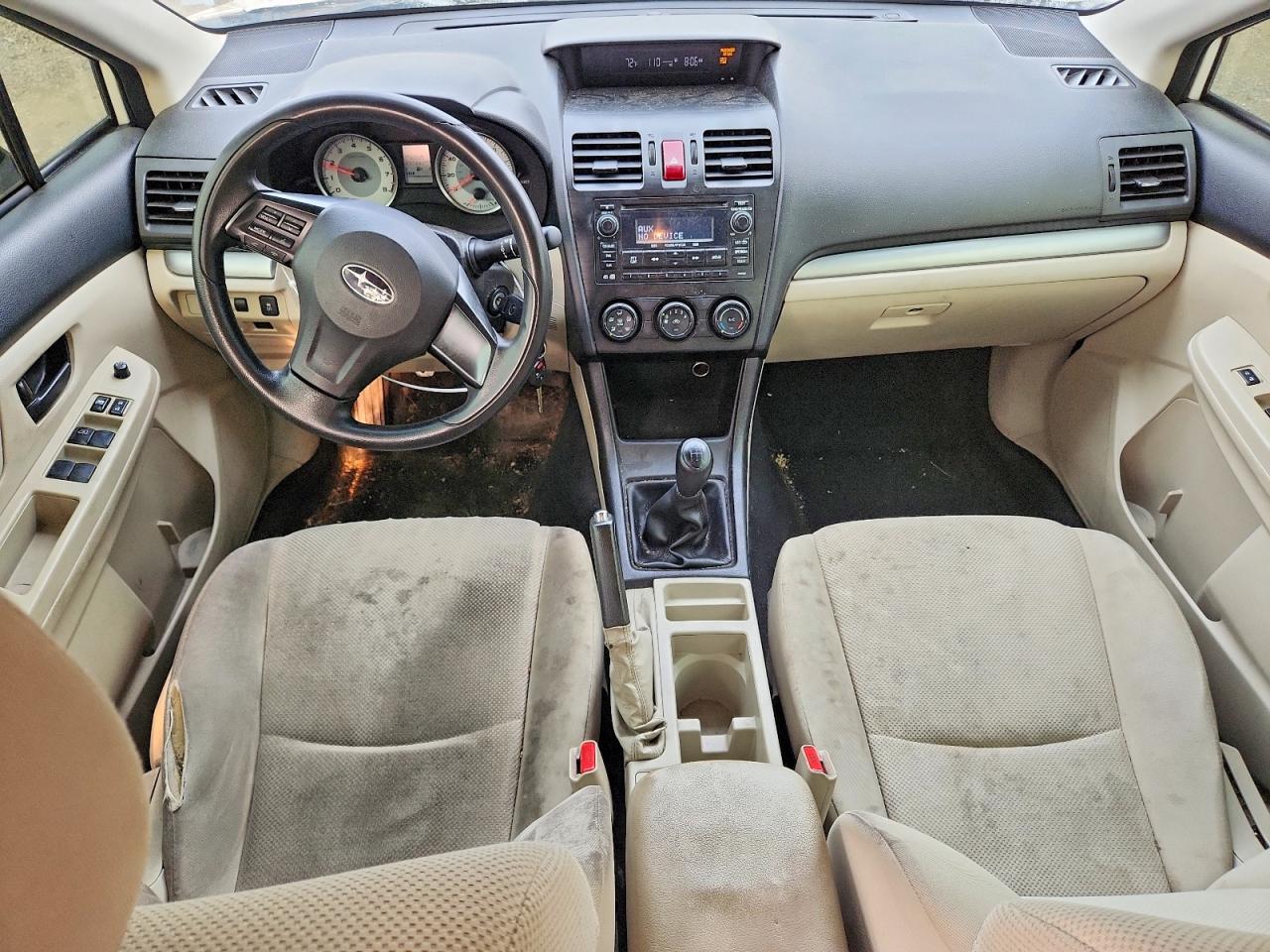 2013 Subaru Impreza White vin: JF1GPAA63DG201901