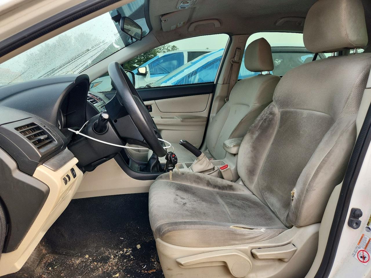 2013 Subaru Impreza White vin: JF1GPAA63DG201901