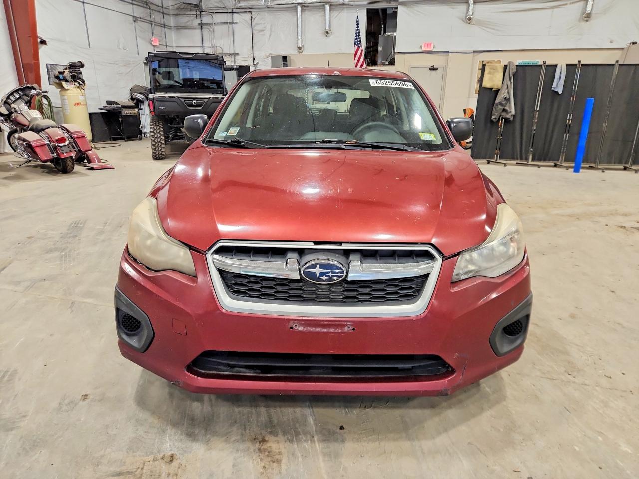 2013 Subaru Impreza Burgundy vin: JF1GPAA63DH804972