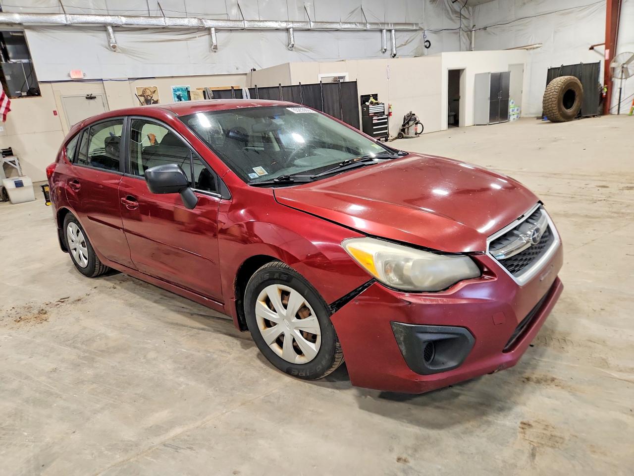 2013 Subaru Impreza Burgundy vin: JF1GPAA63DH804972