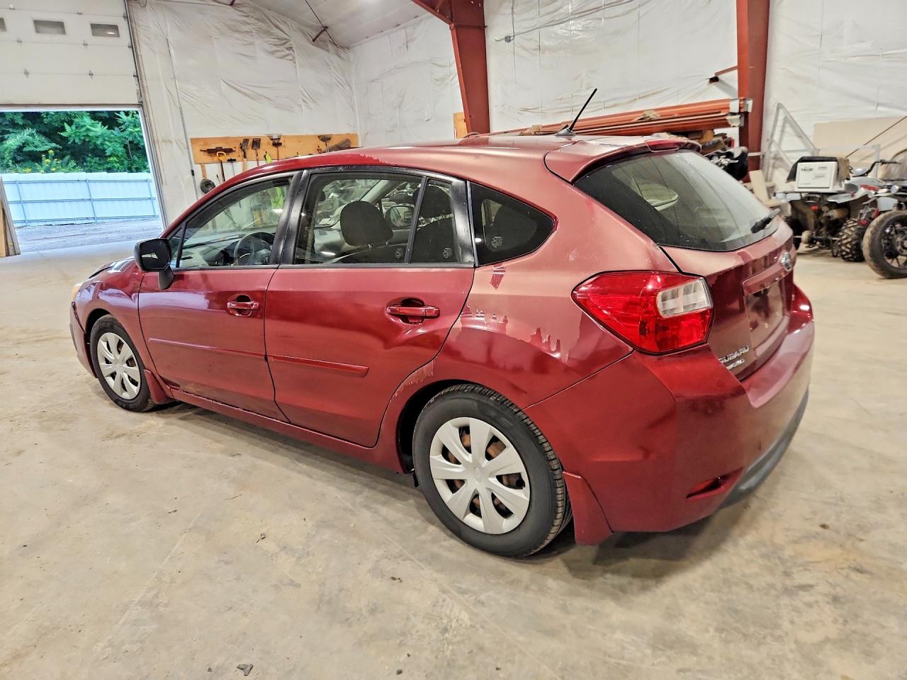 2013 Subaru Impreza Burgundy vin: JF1GPAA63DH804972