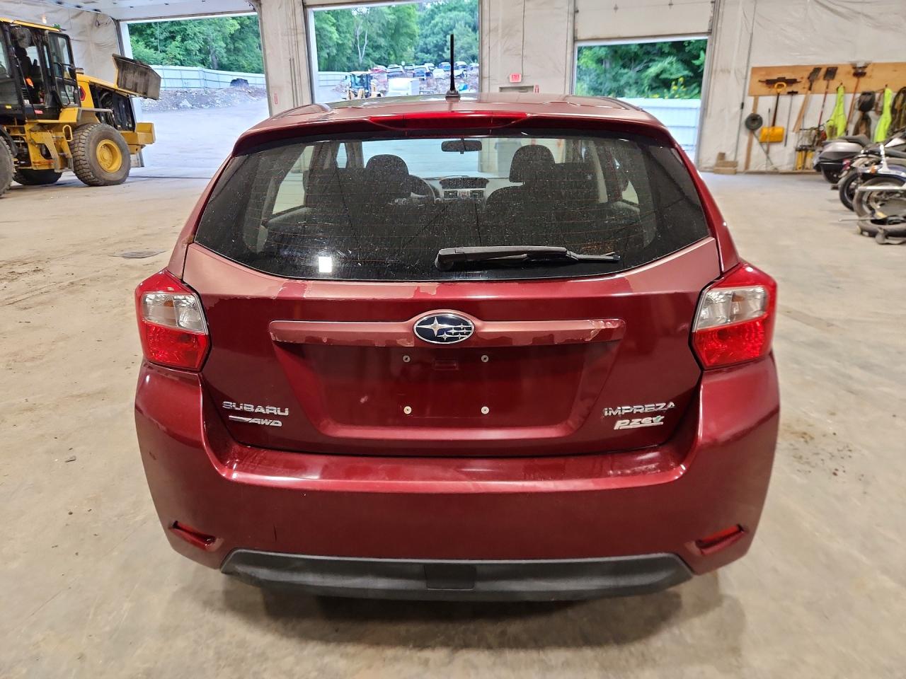 2013 Subaru Impreza Burgundy vin: JF1GPAA63DH804972
