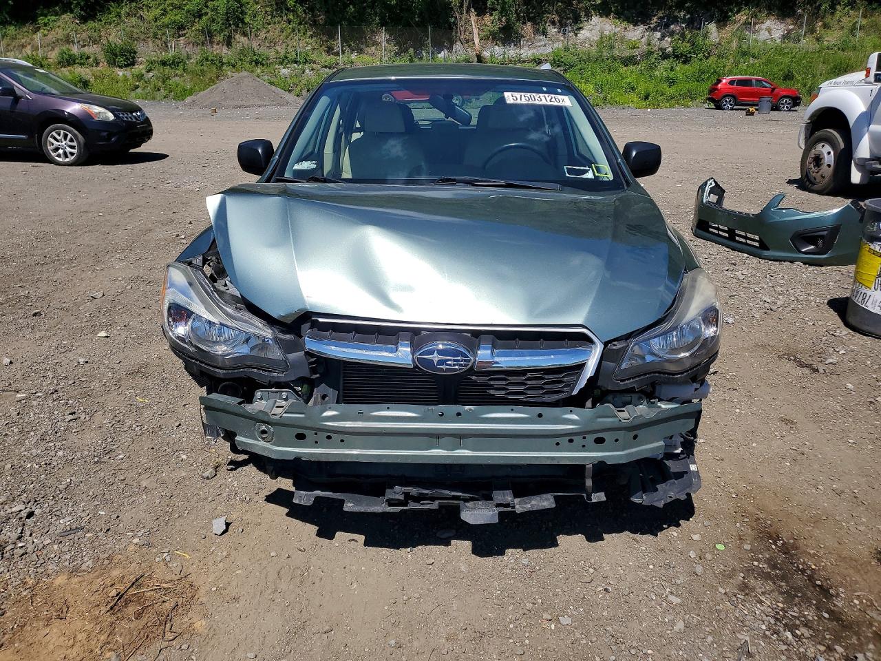 2014 Subaru Impreza Green vin: JF1GPAA63E8249586