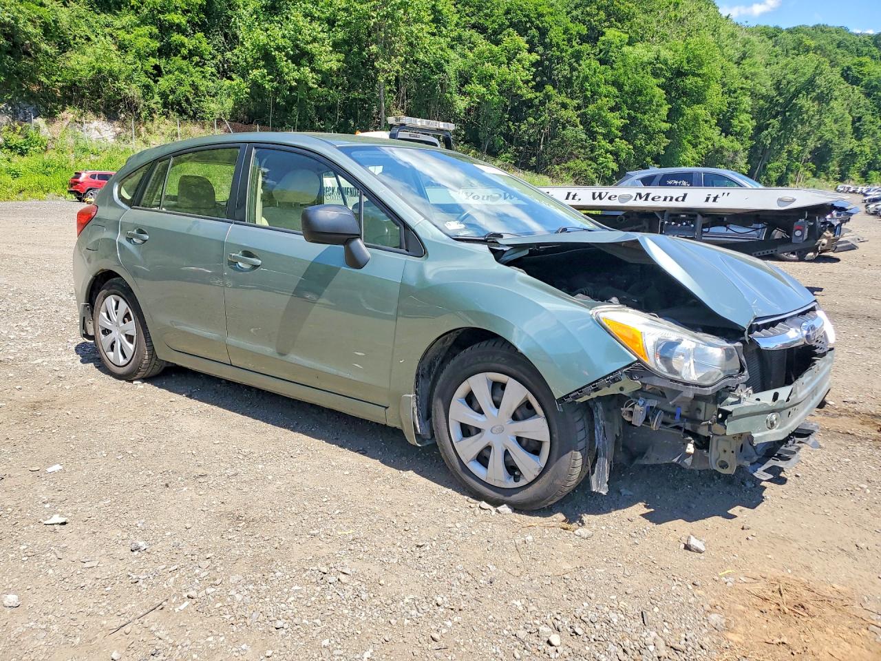 2014 Subaru Impreza Green vin: JF1GPAA63E8249586