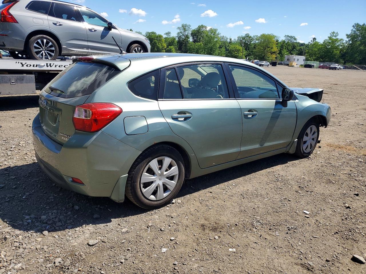 2014 Subaru Impreza Green vin: JF1GPAA63E8249586