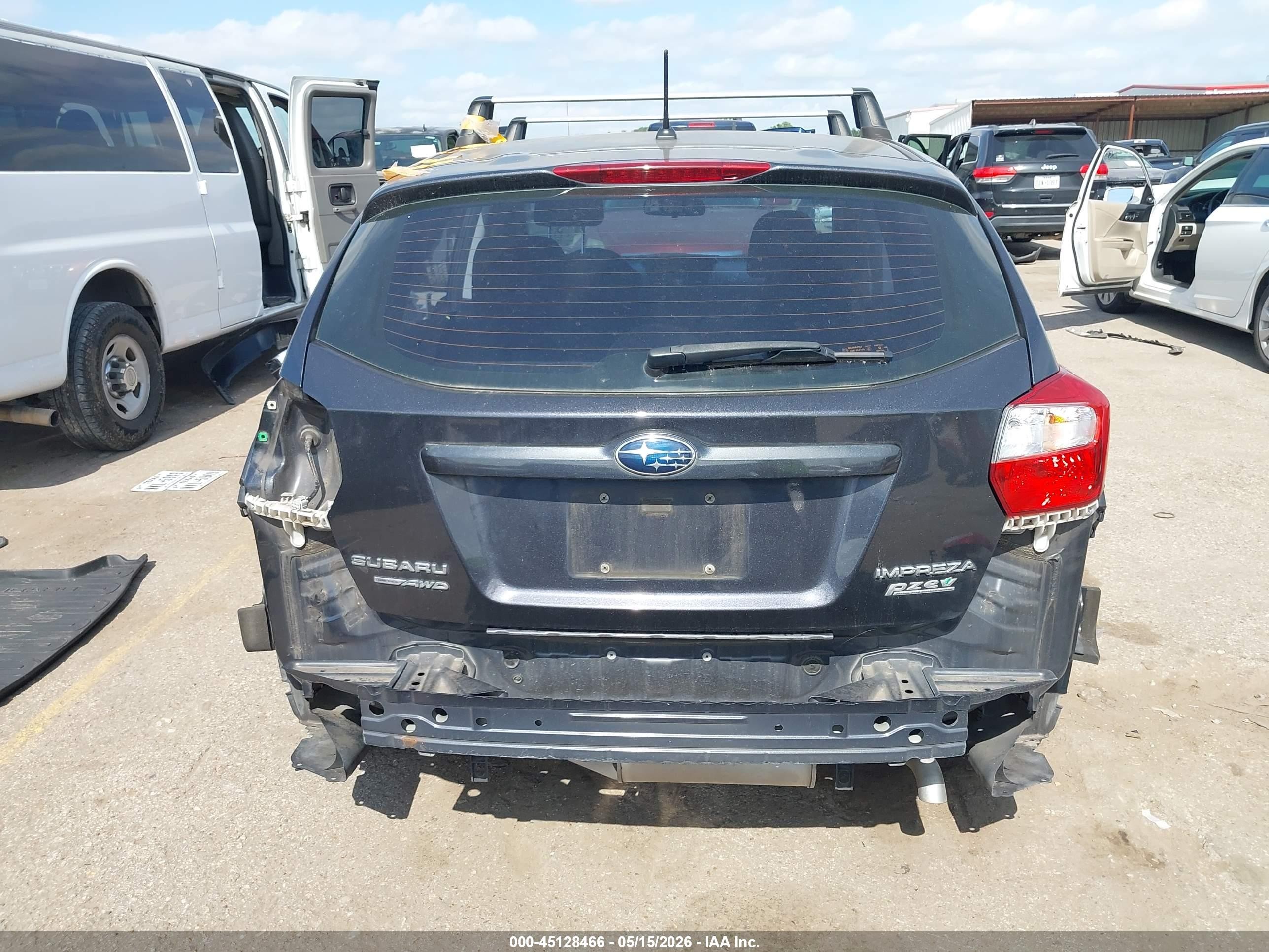 2014 Subaru Impreza 2.0i Gray vin: JF1GPAA63E8321340