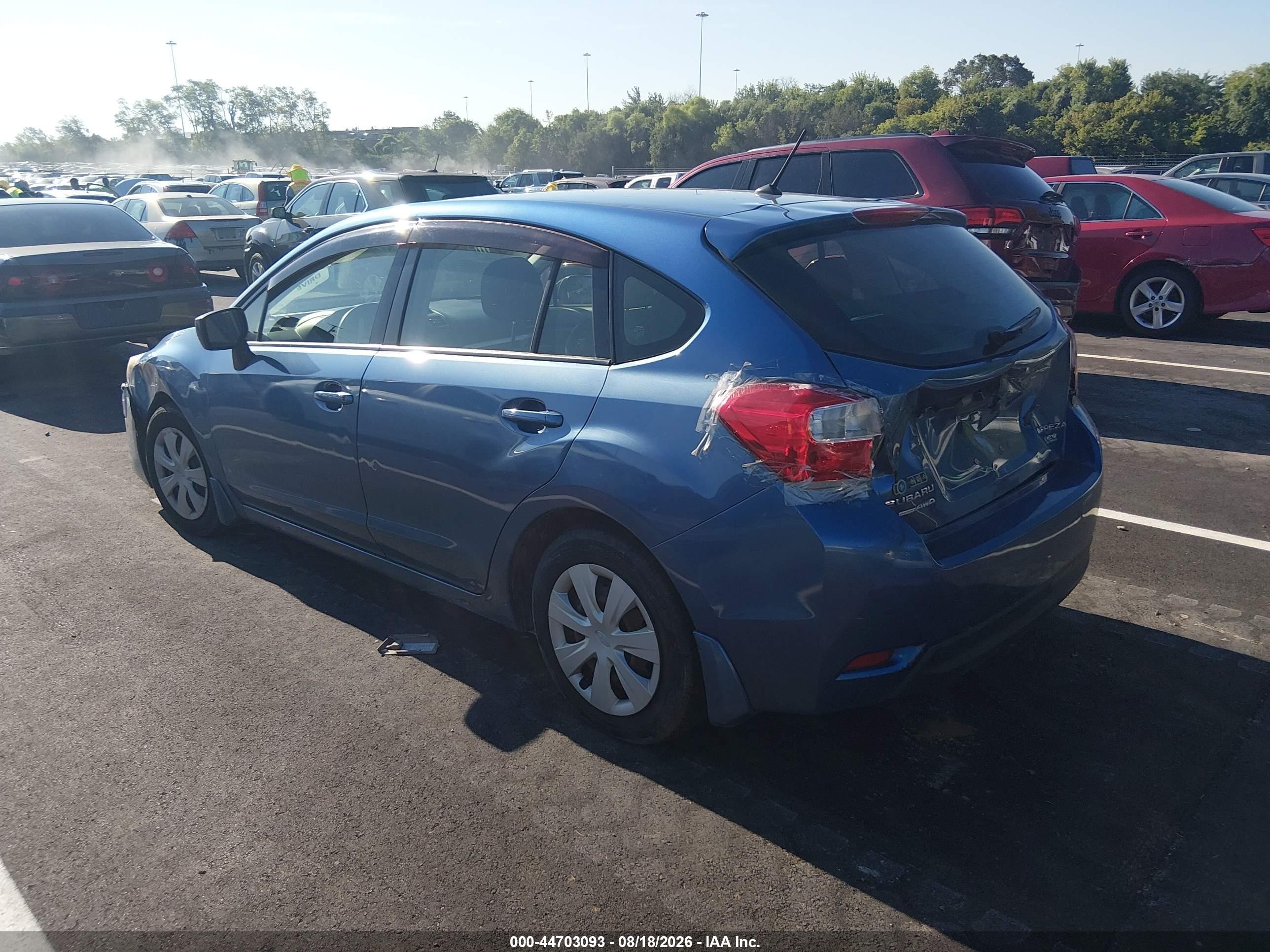 2015 Subaru Impreza 2.0i Blue vin: JF1GPAA63FG255704