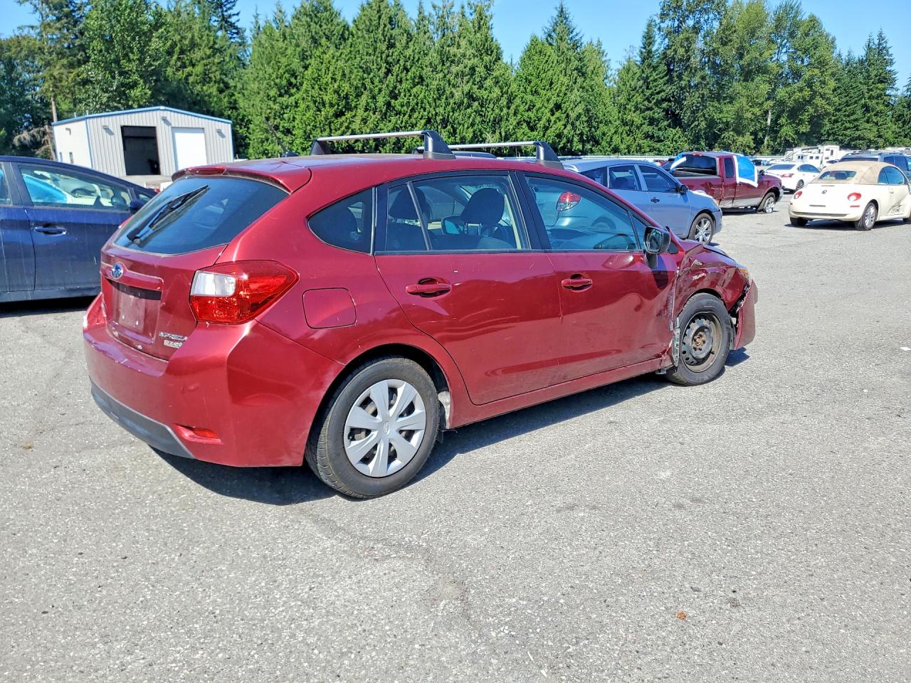 2015 Subaru Impreza Red vin: JF1GPAA63FH205802