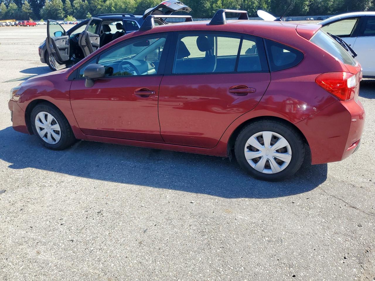 2015 Subaru Impreza Red vin: JF1GPAA63FH205802